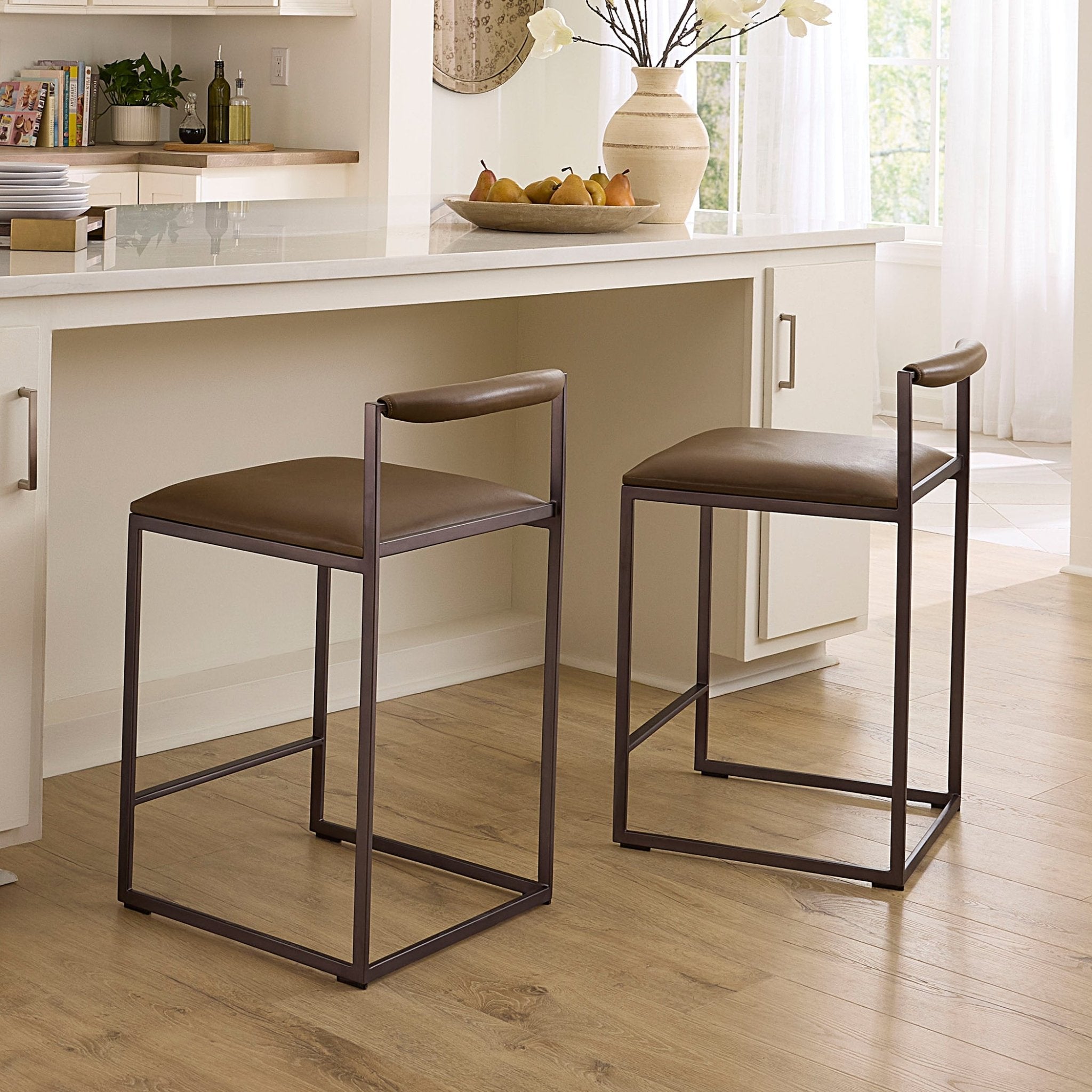 Larkin Leather Chair - Wisteria