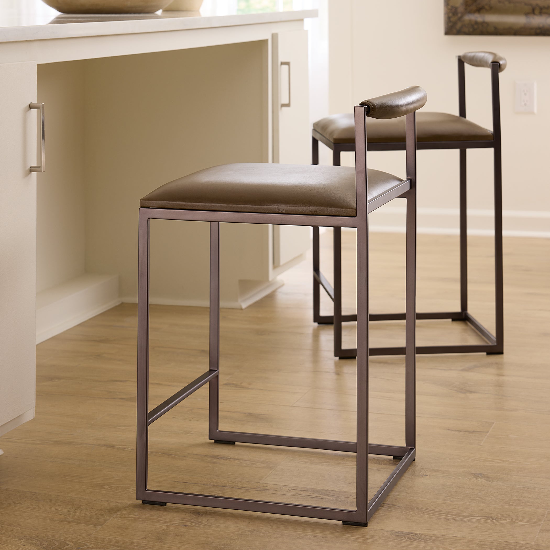 Larkin Leather Chair - Wisteria