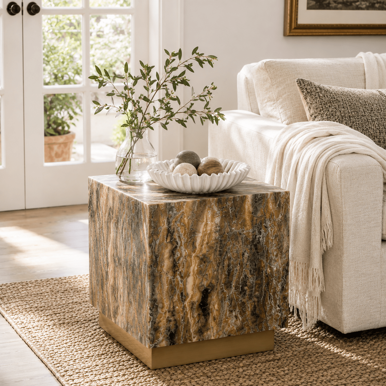 Marmeo Accent Table - Wisteria