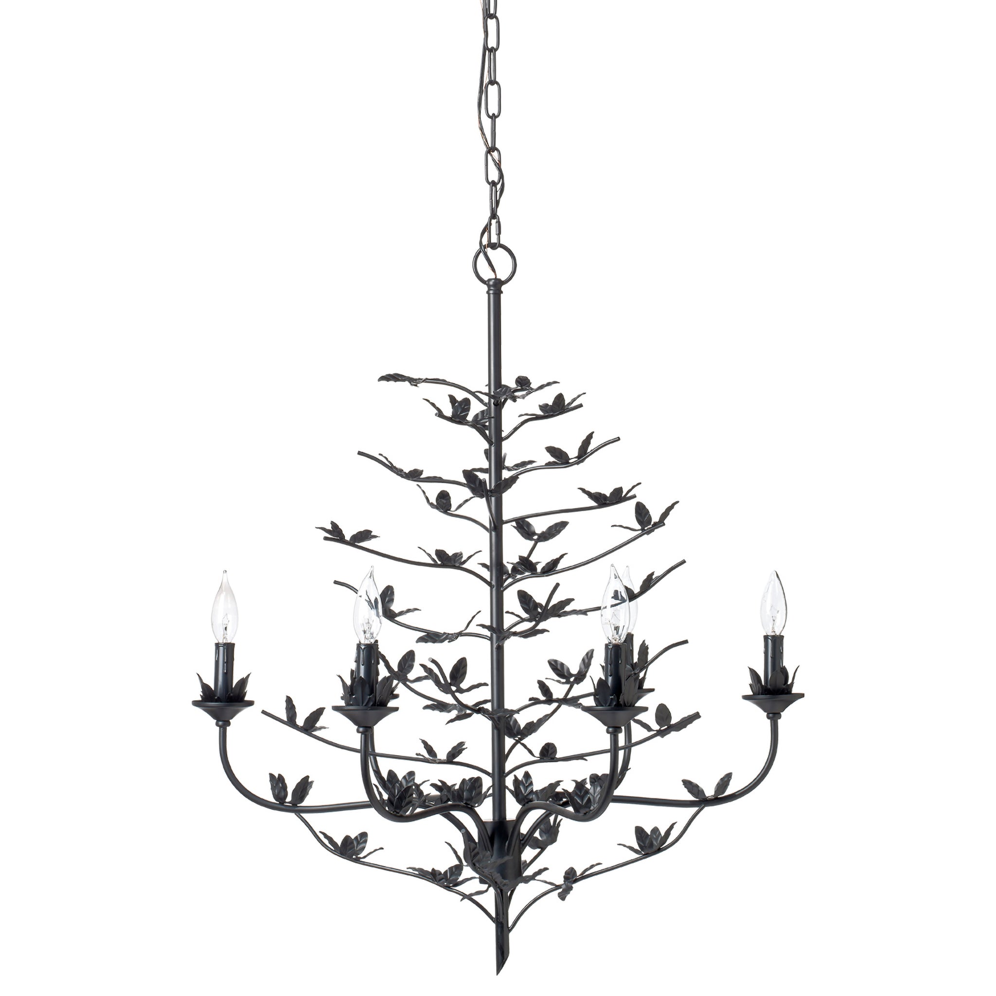 Laurelwood Iron Chandelier