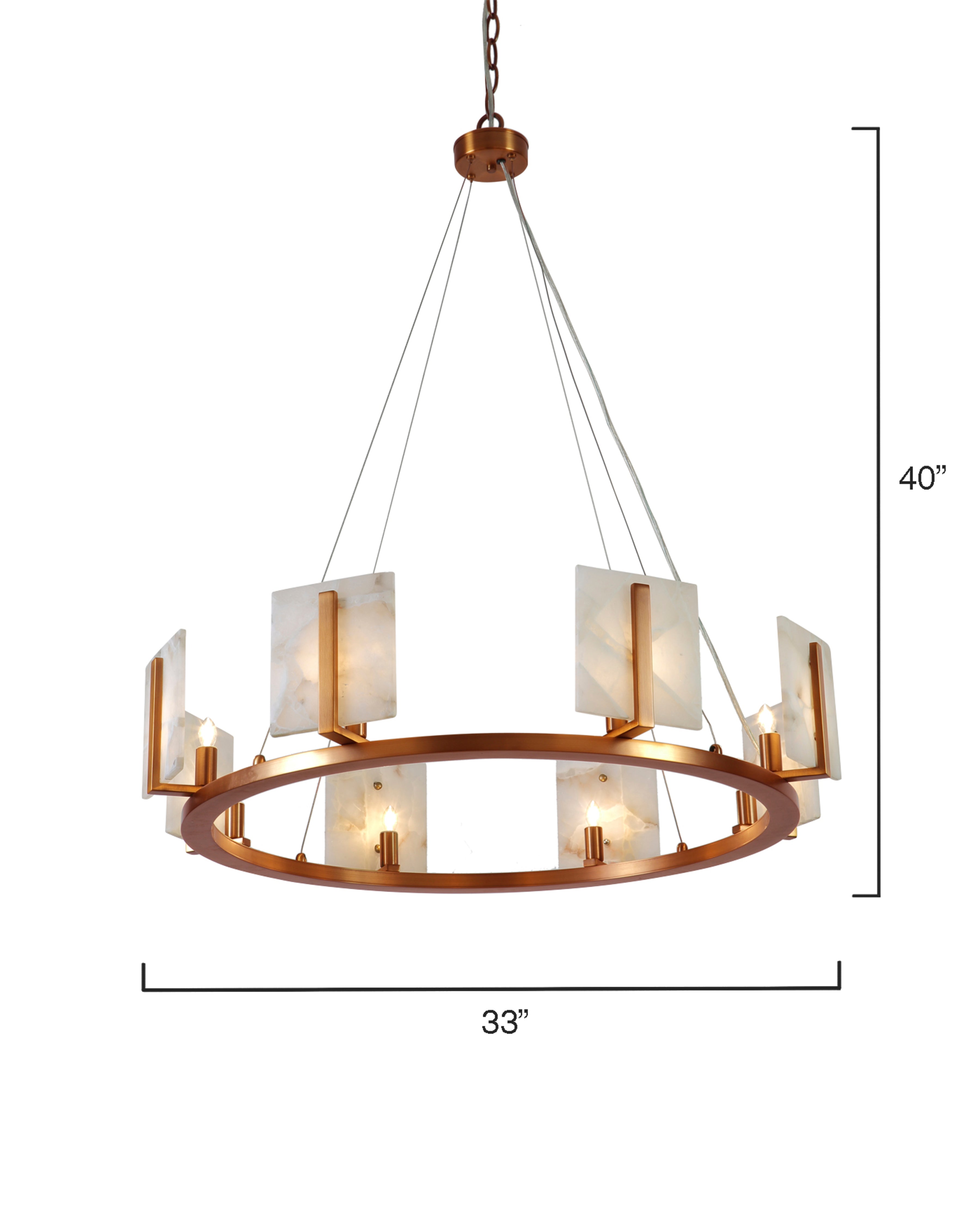 Vellum Alabaster Chandelier