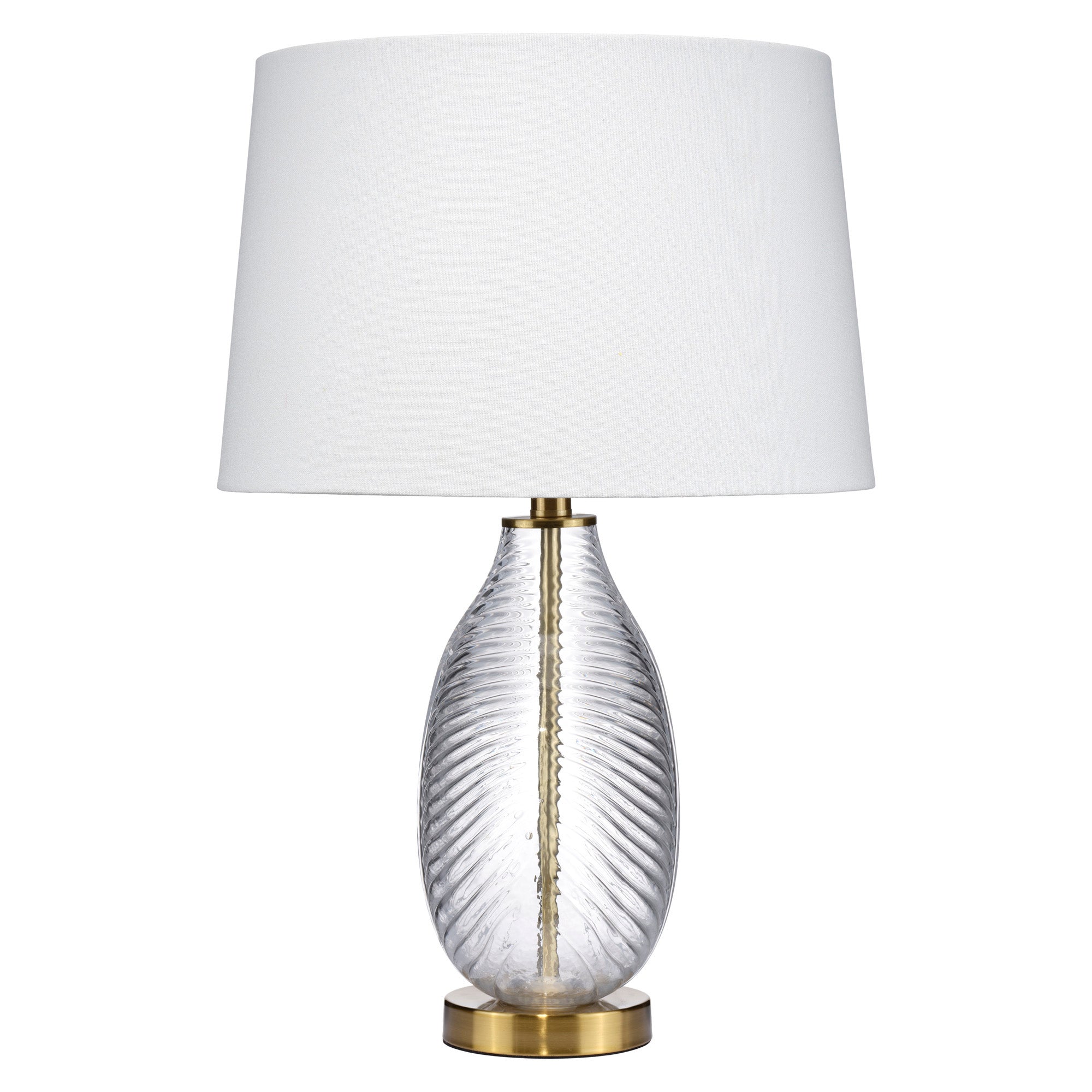 Corven Ribbed Glass Lamp
