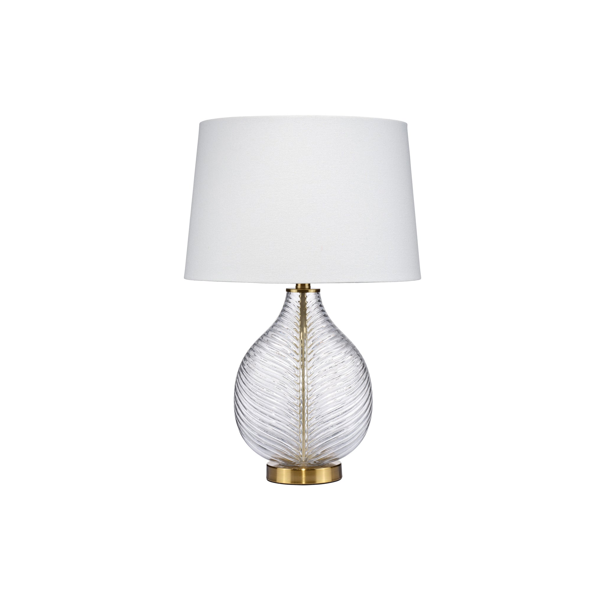 Corven Ribbed Glass Lamp