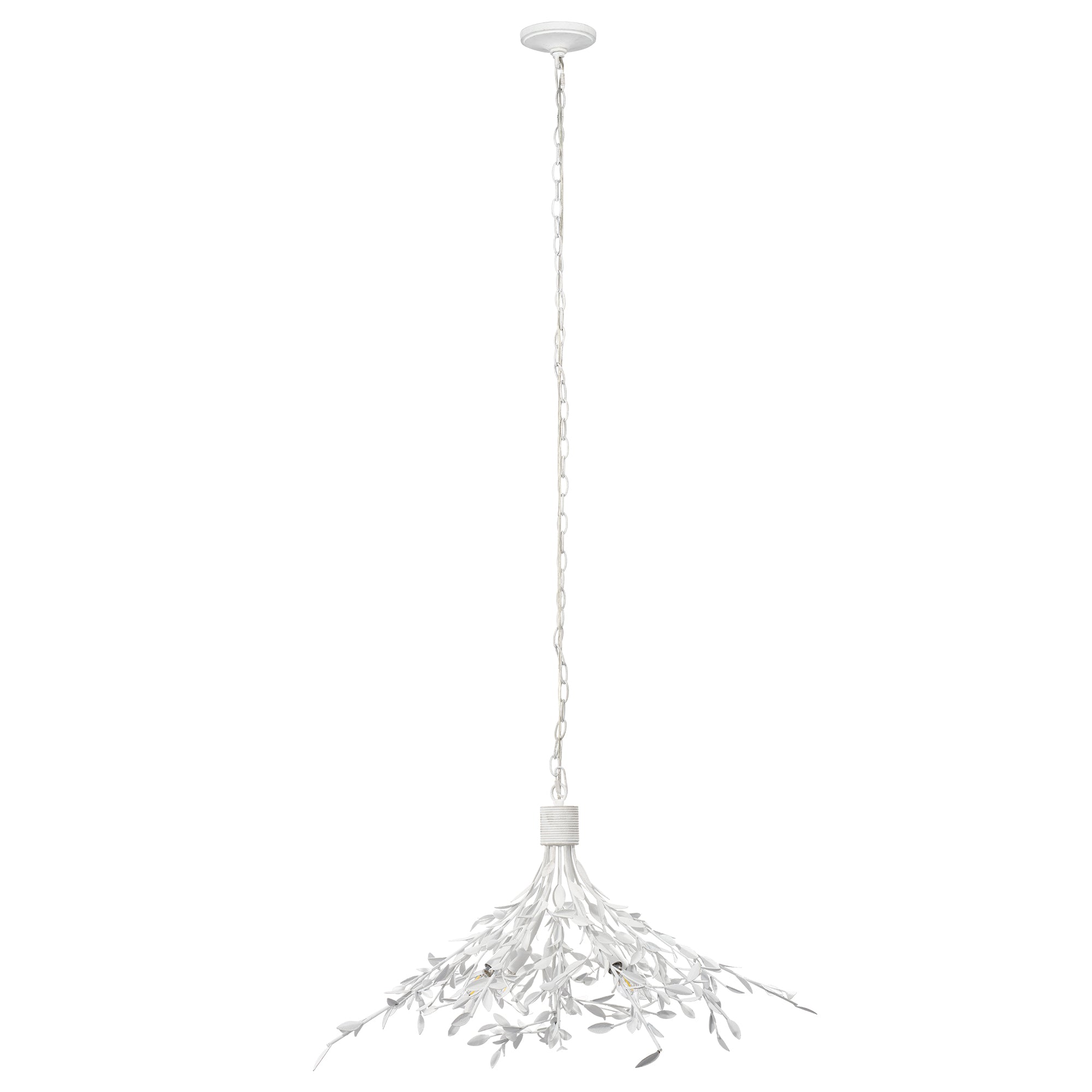 Everset Plaster Leaf Chandelier