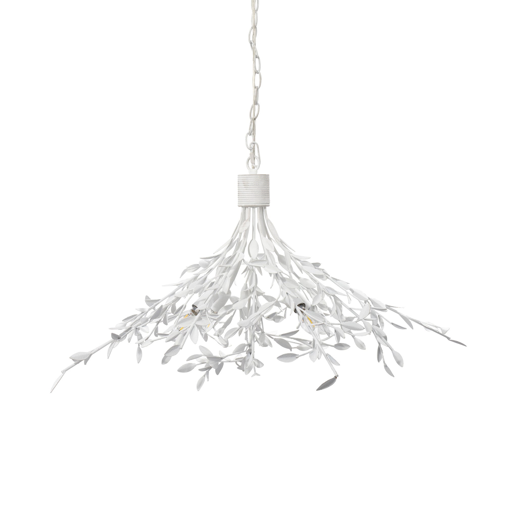 Everset Plaster Leaf Chandelier