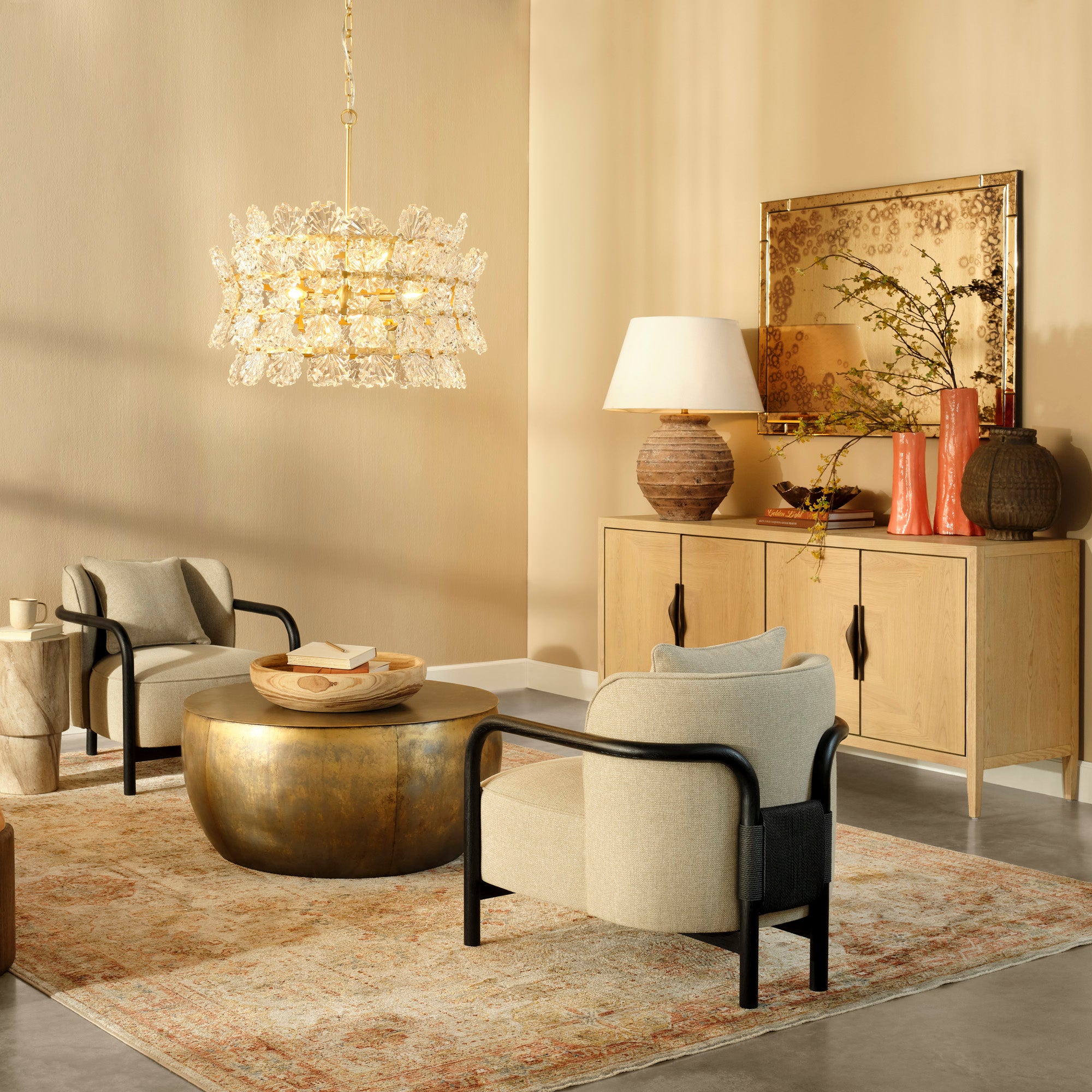 Astrielle Glass 9 Light Chandelier
