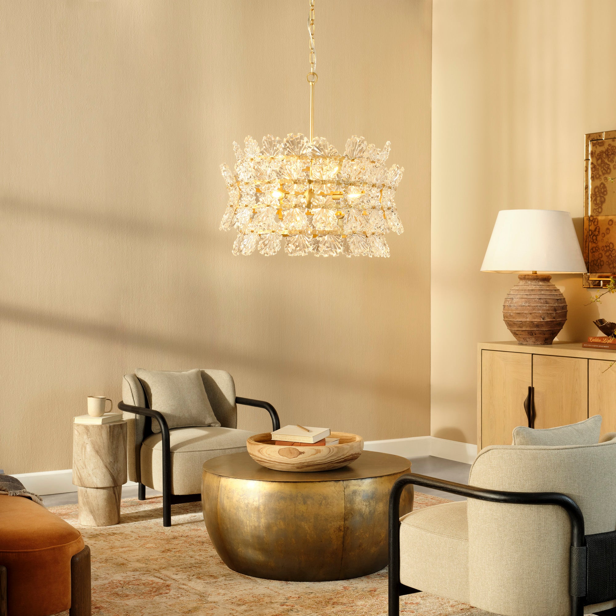 Astrielle Glass 9 Light Chandelier