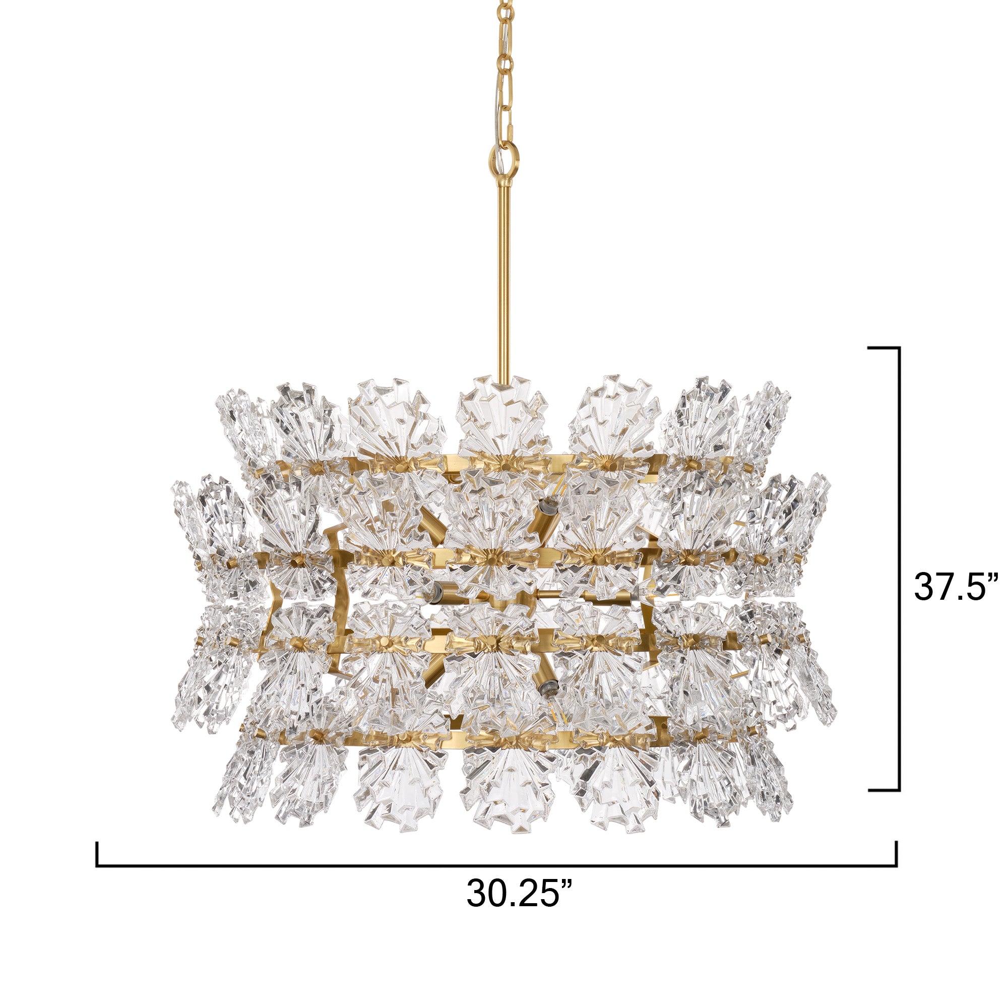 Astrielle Glass 9 Light Chandelier