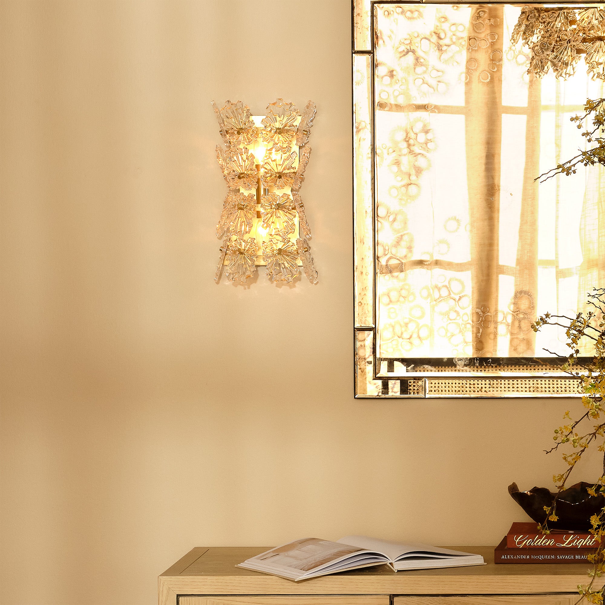 Elarion 2-Light Glass Sconce