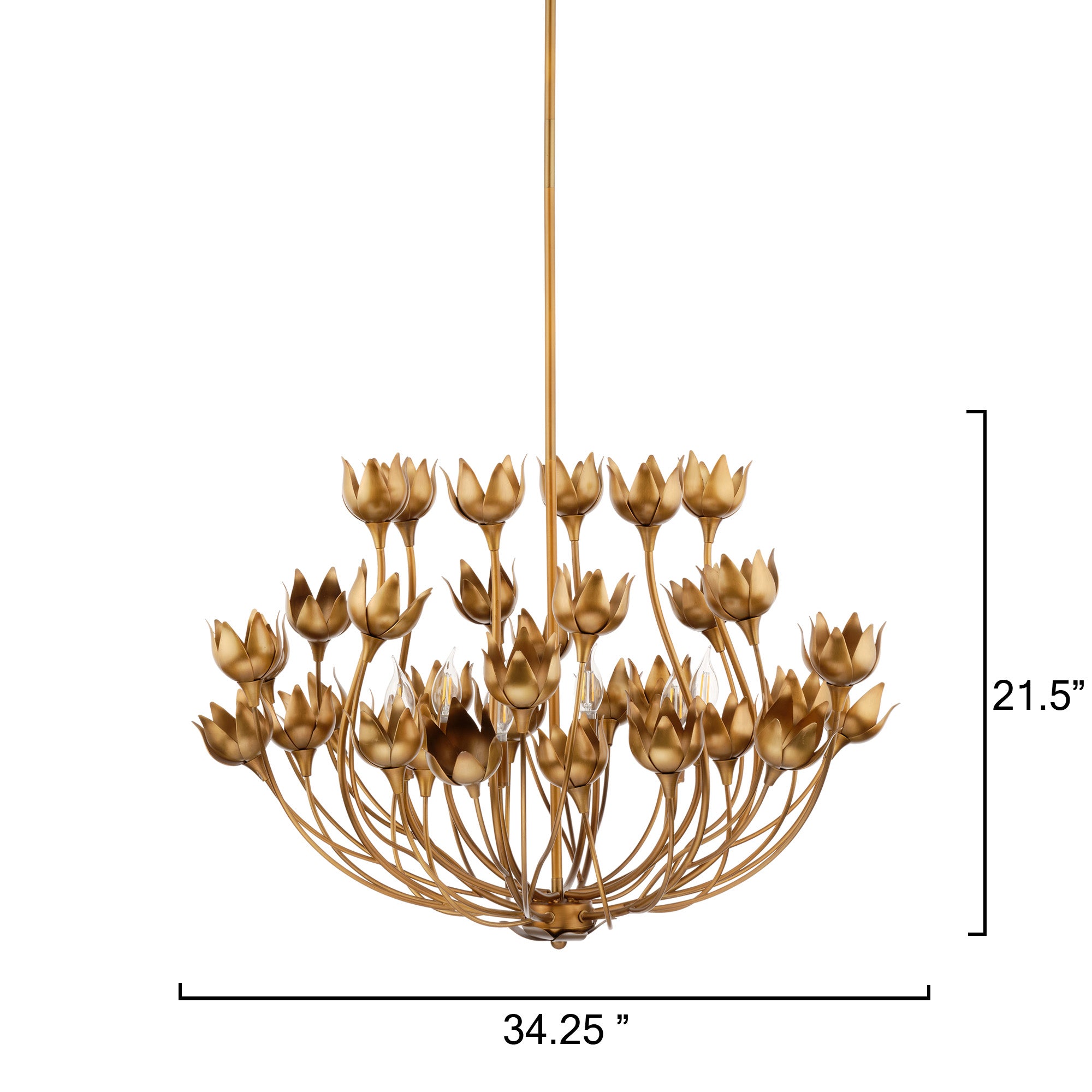 Floravelle Floral 6 Light Chandelier