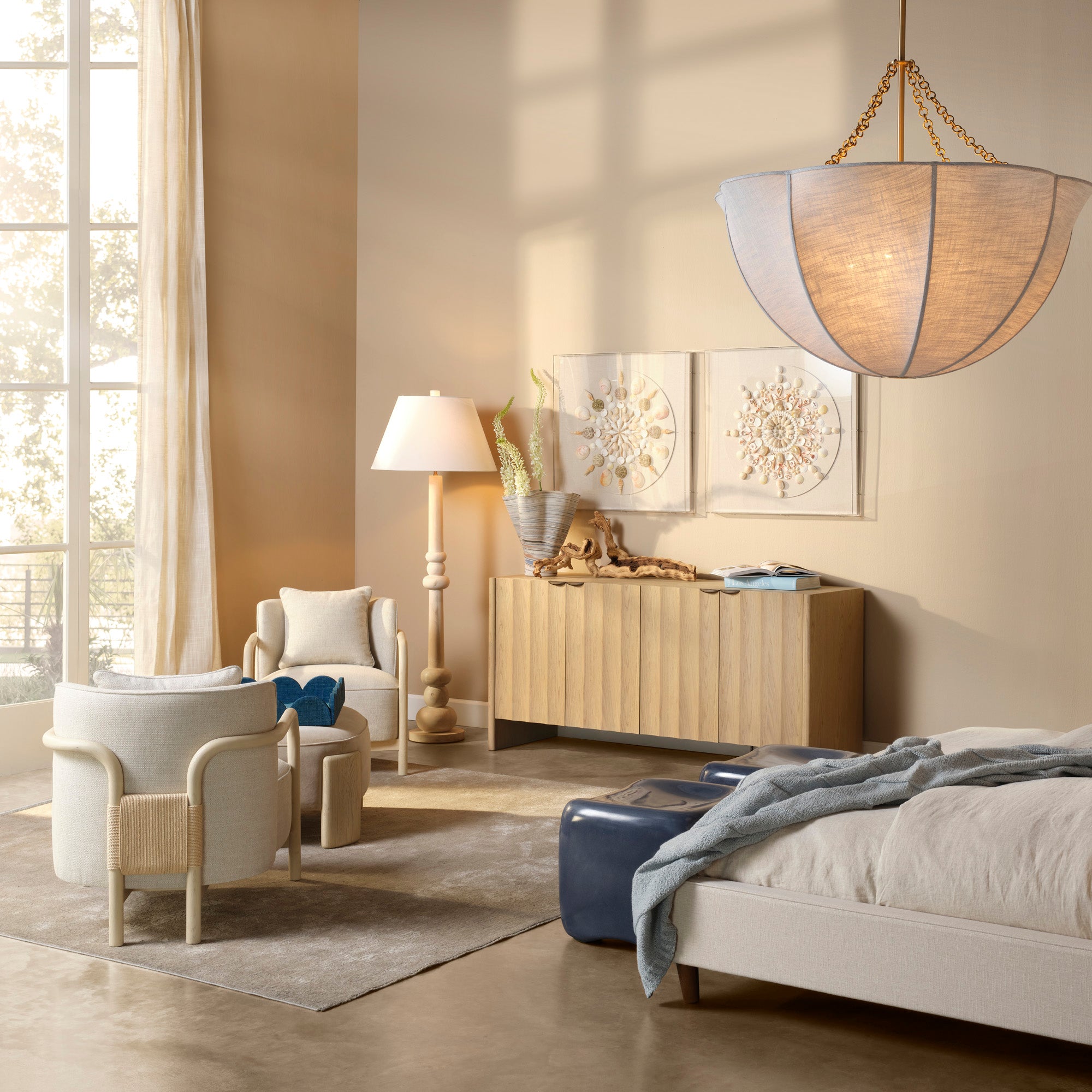 Avenleigh Linen Dome Chandelier
