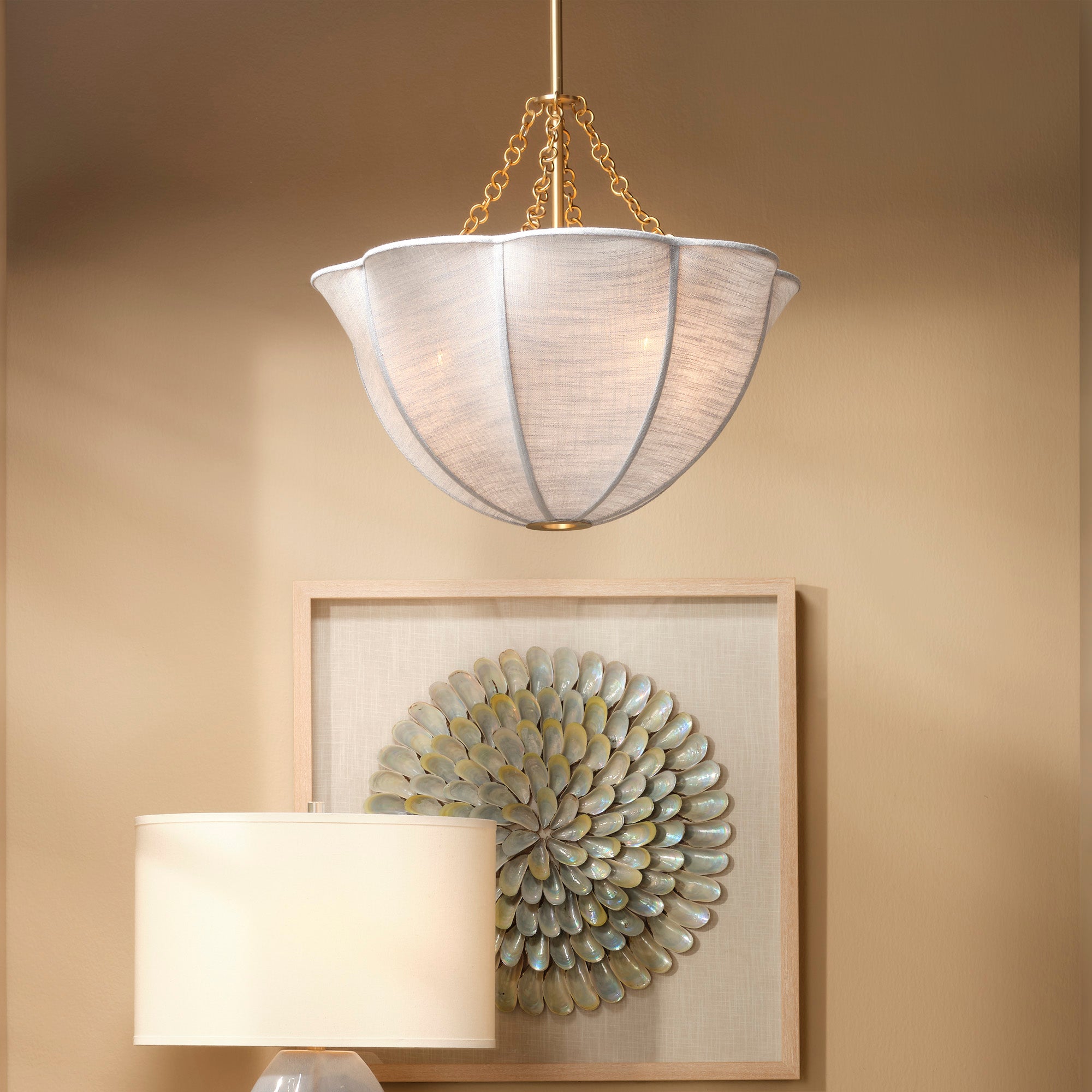Avenleigh Linen Dome Chandelier