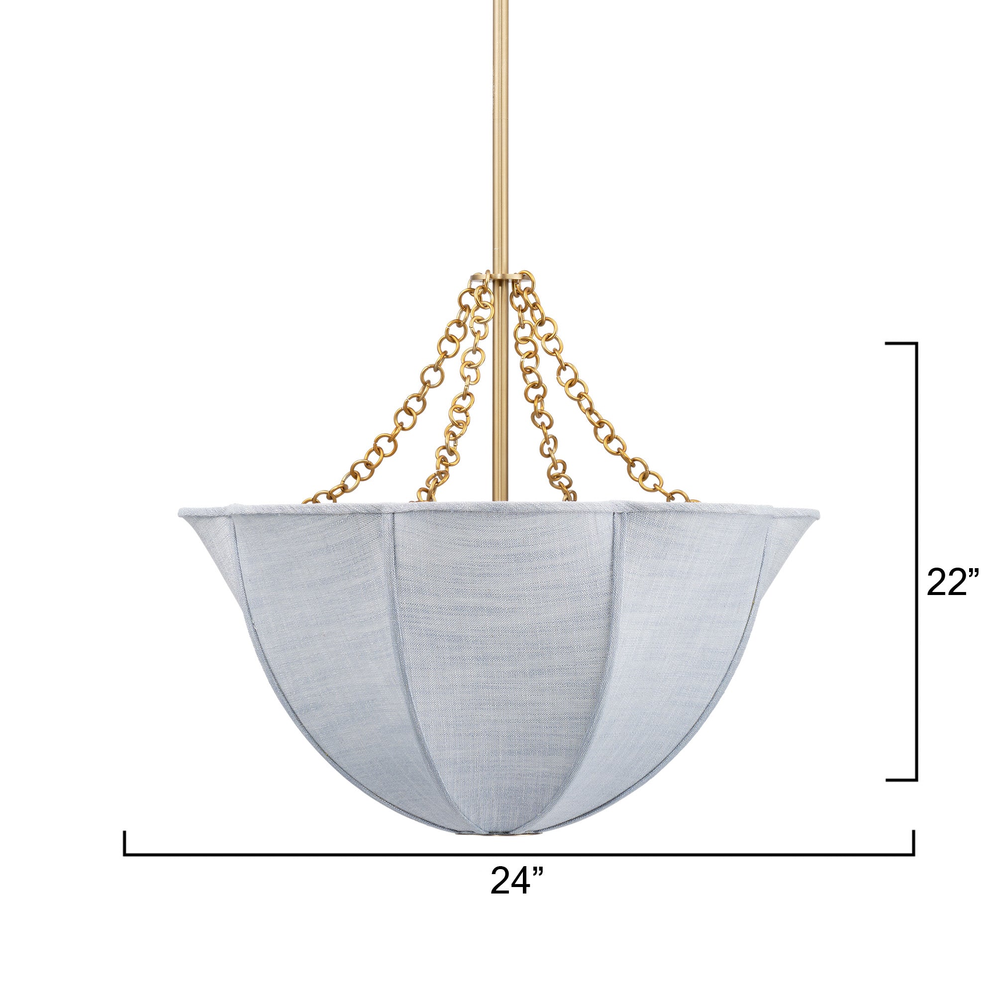 Avenleigh Linen Dome Chandelier