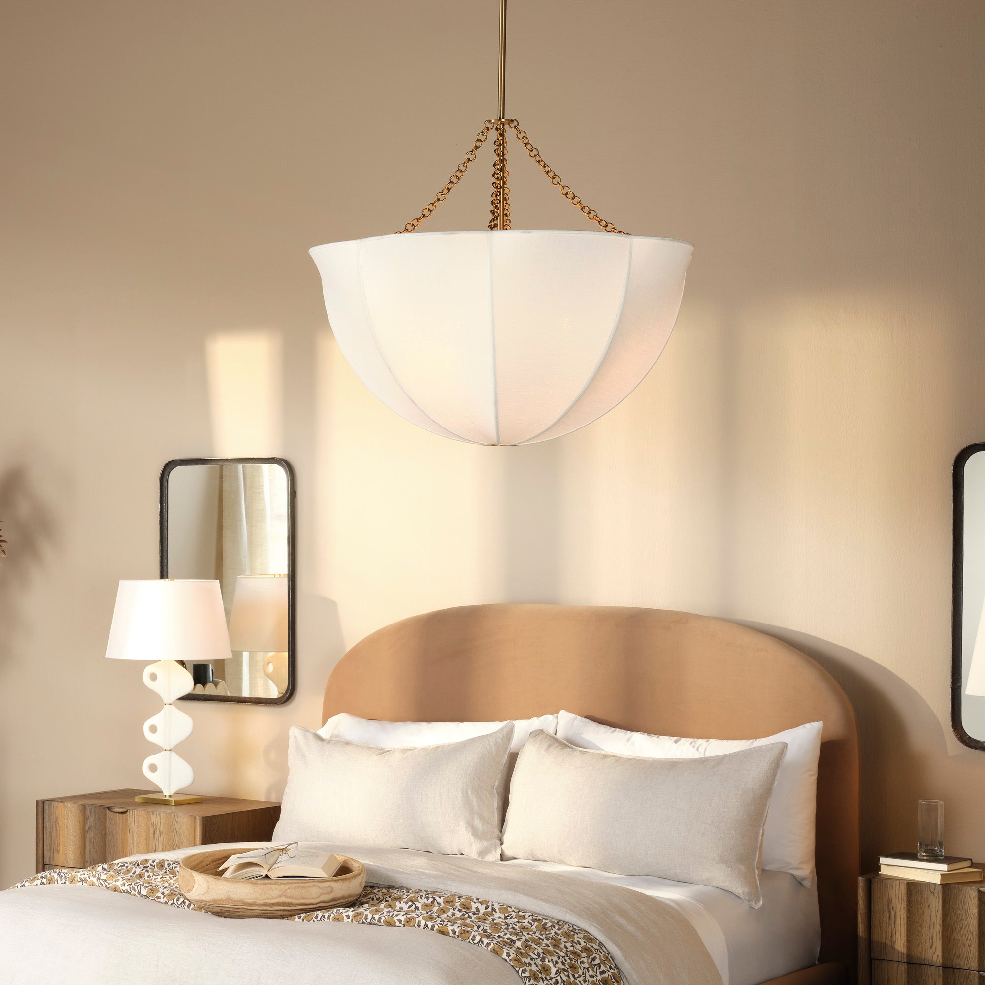 Avenleigh Linen Dome Chandelier