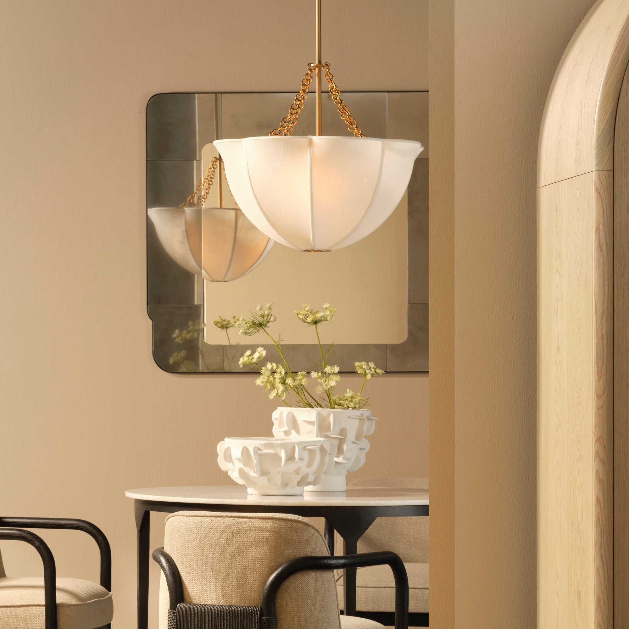 Avenleigh Linen Dome Chandelier