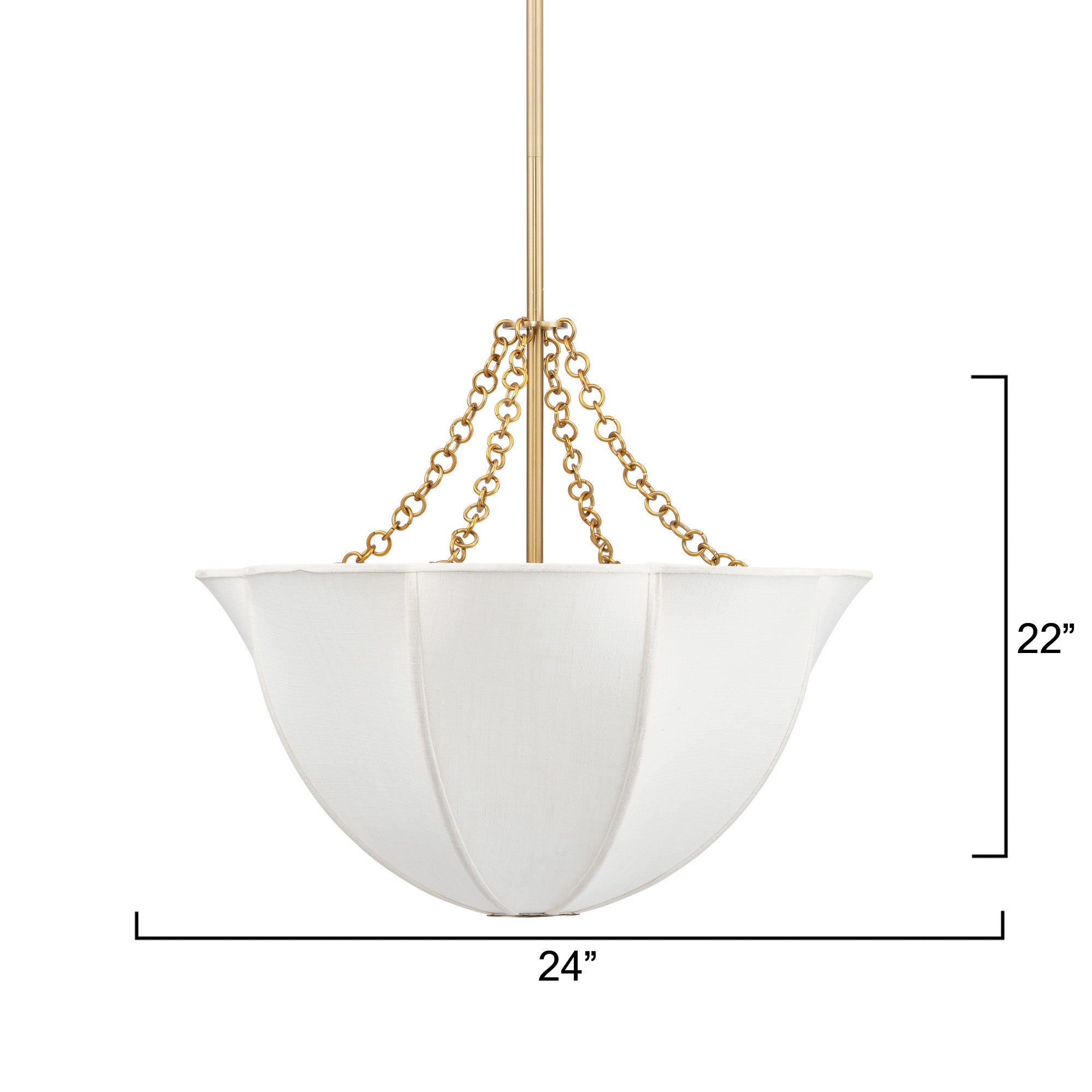 Avenleigh Linen Dome Chandelier