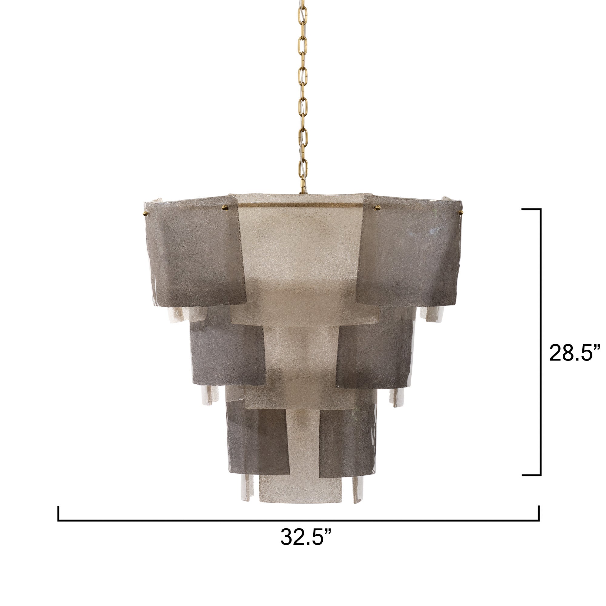 Caulder Seeded Glass Chandelier