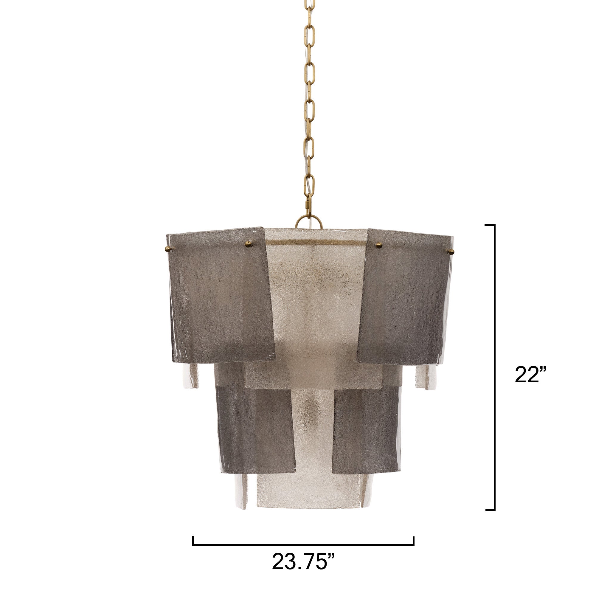 Caulder Seeded Glass Chandelier