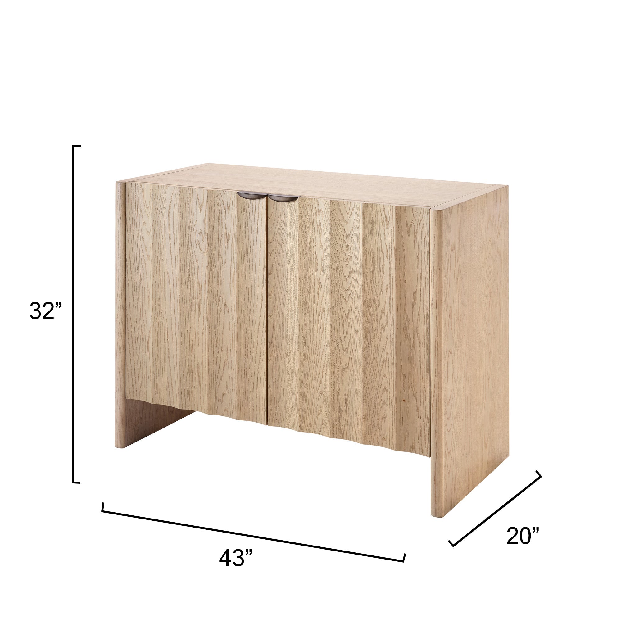 Rothbury Fluted Oak Cabinet