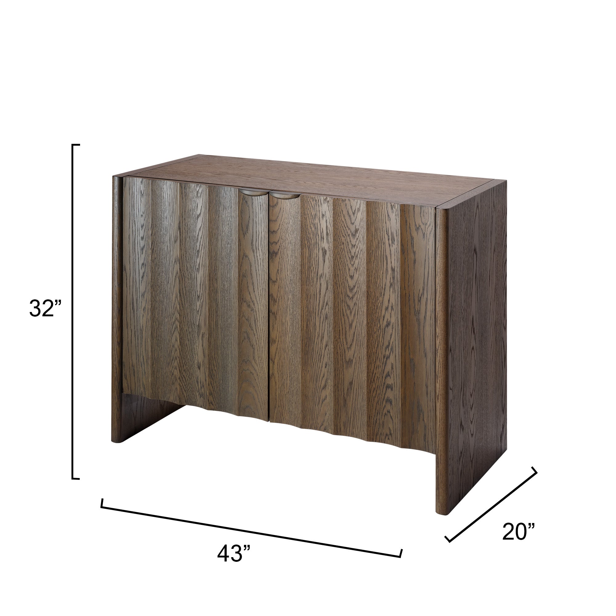 Rothbury Fluted Oak Cabinet