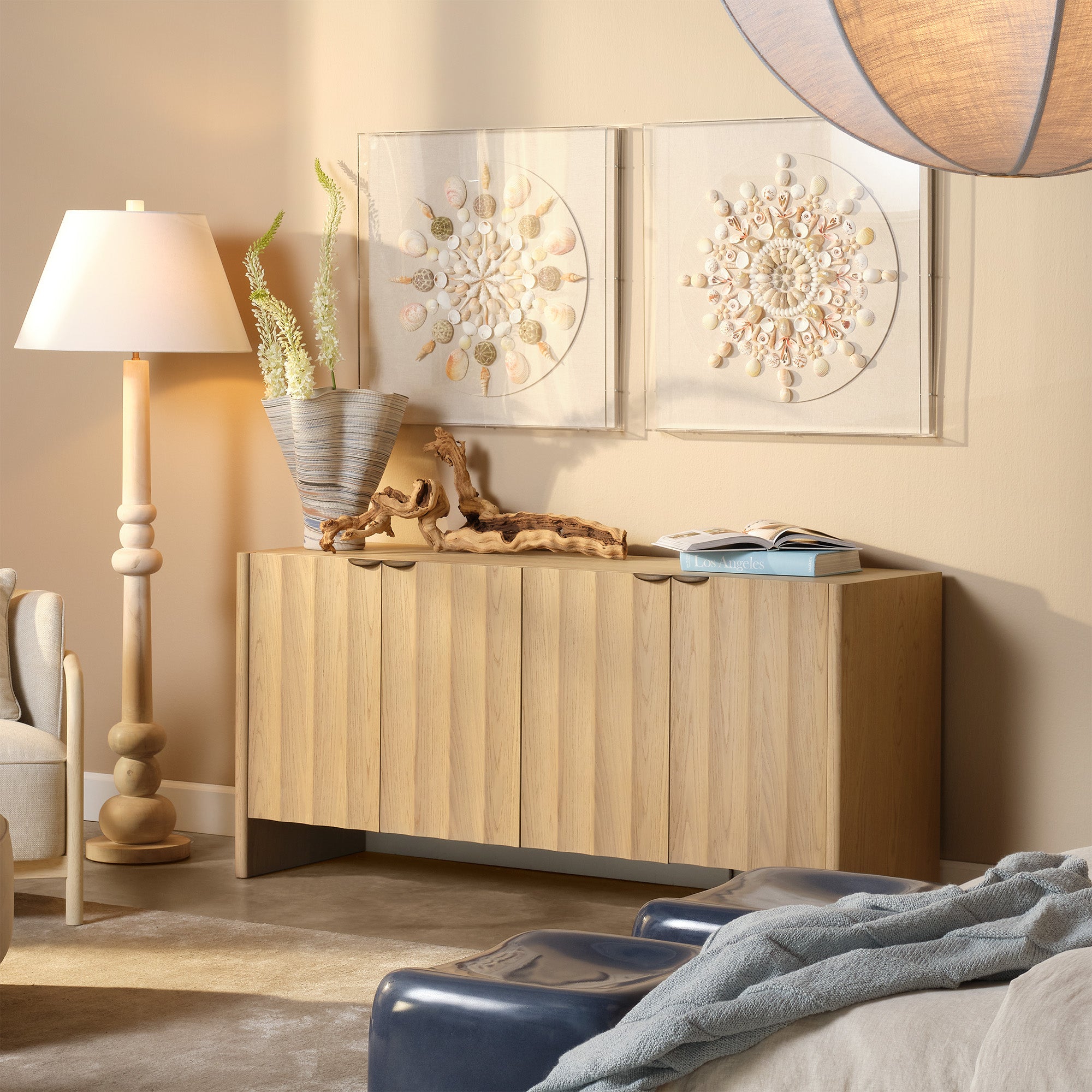Rothbury Fluted Oak Credenza