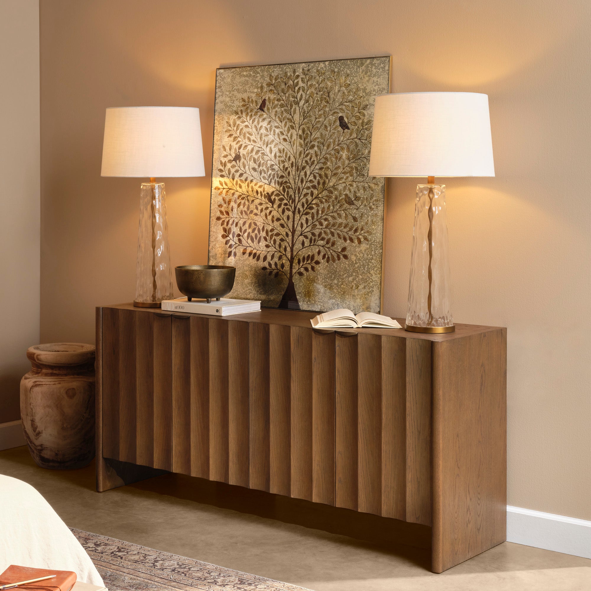 Rothbury Fluted Oak Credenza