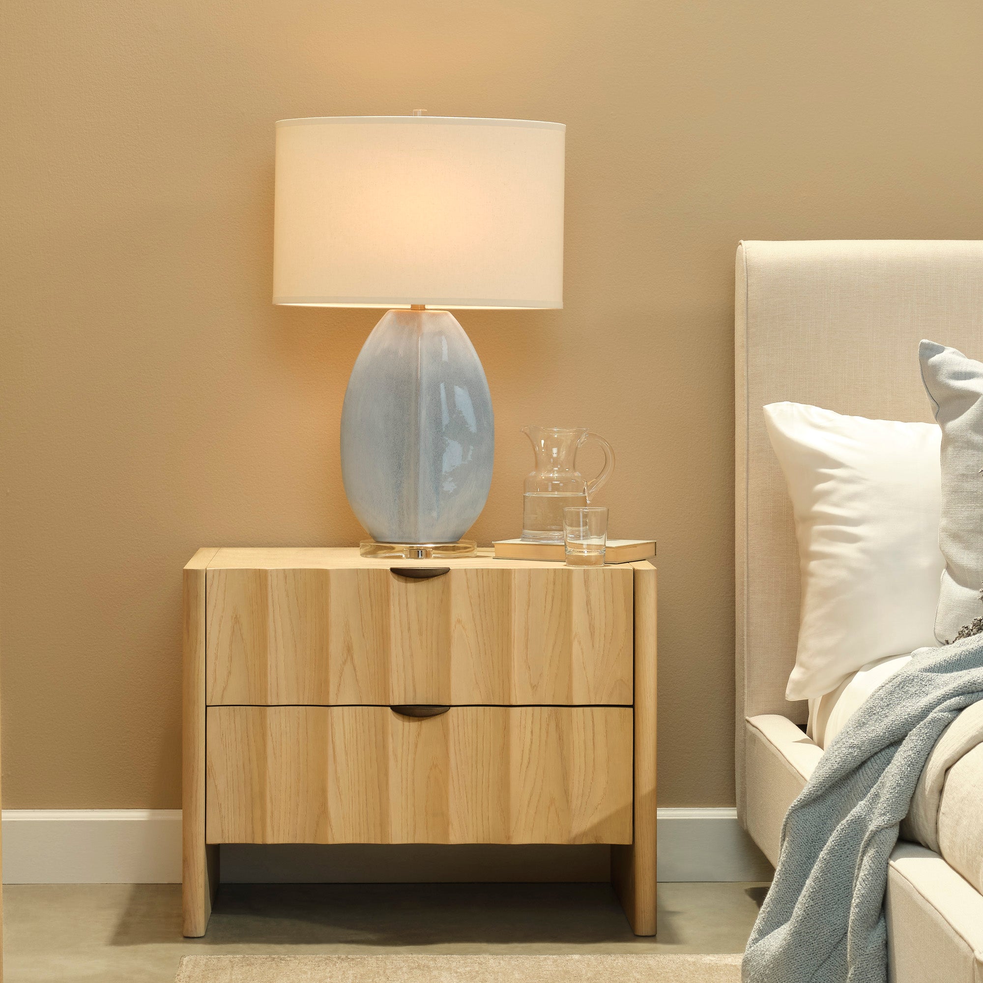 Rothbury Fluted Oak Nightstand