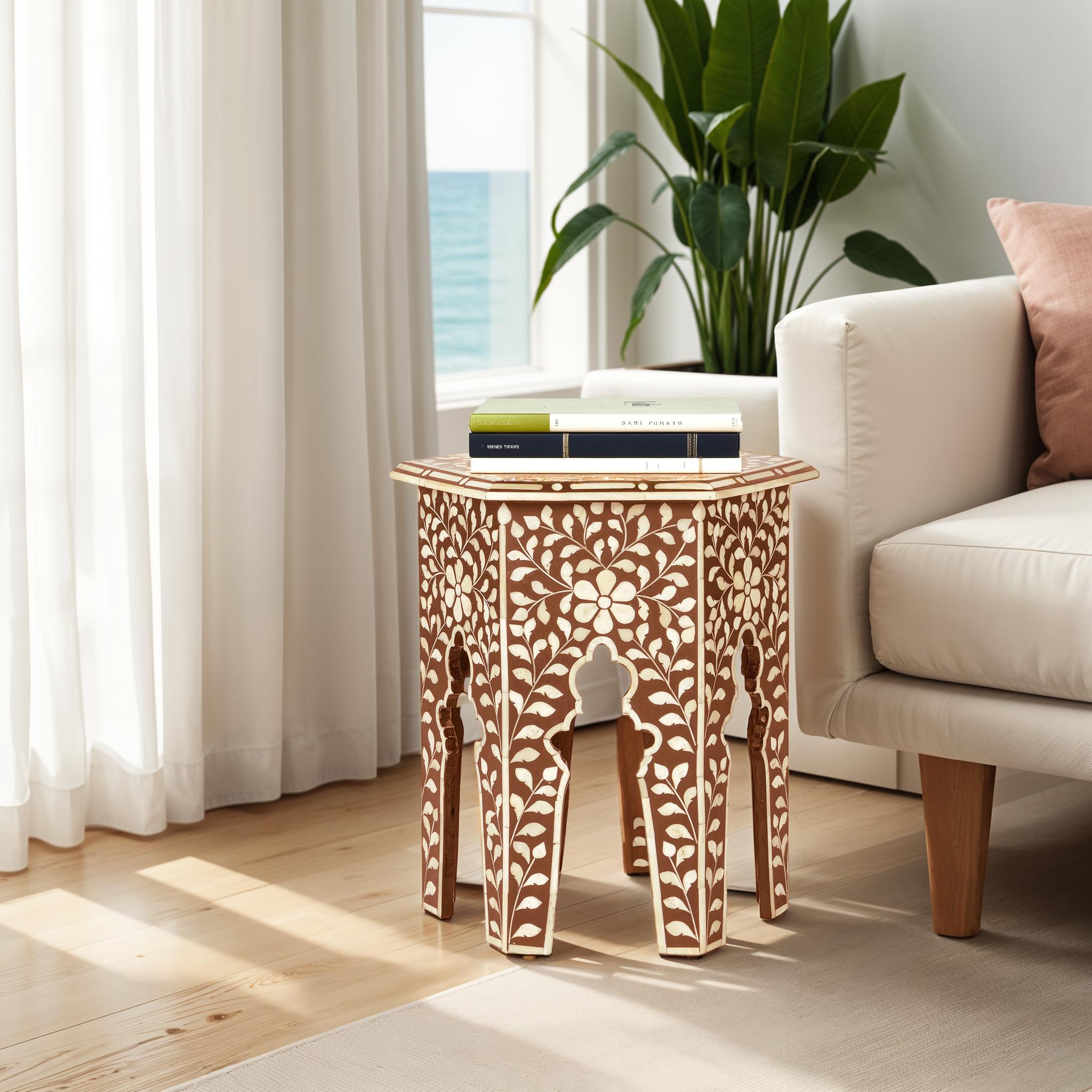 Mehtab Bagh Inlay Side Table