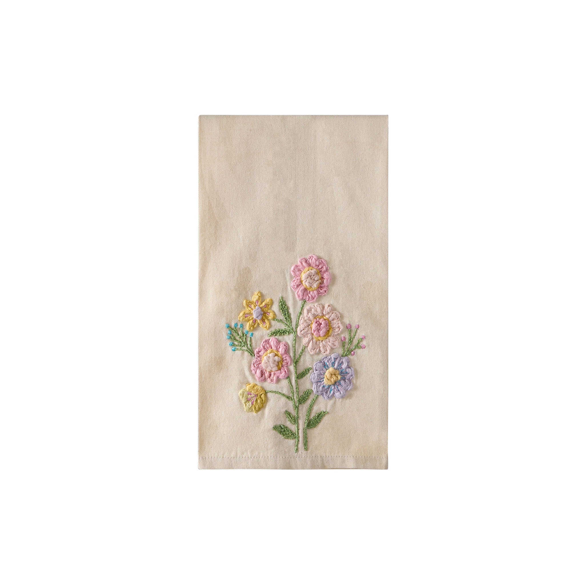 Meadowlark Embroidered Towel - Wisteria