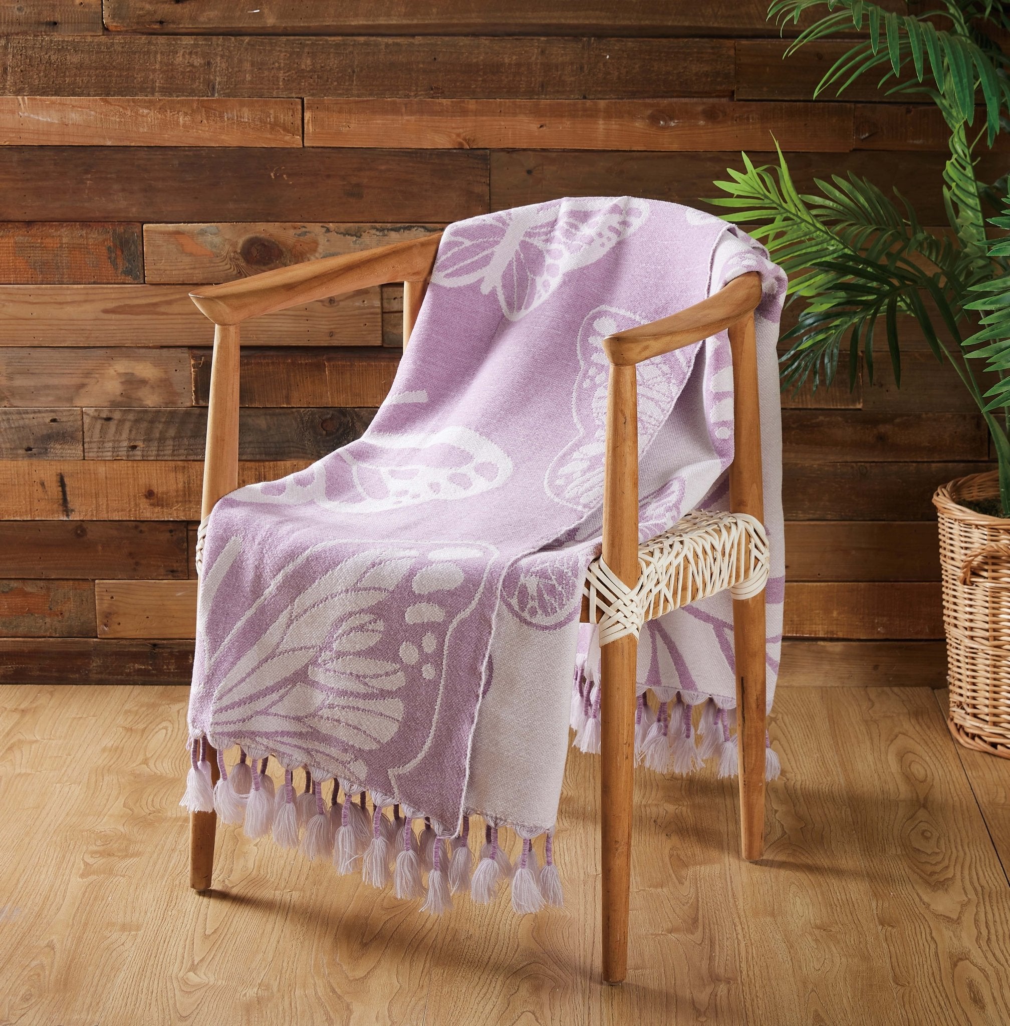 Willowmere Butterfly Throw - Wisteria