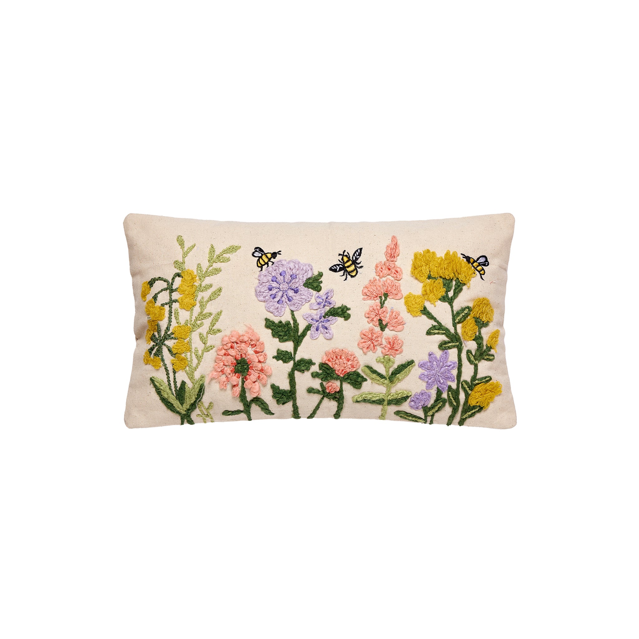 Calyrix Embroidered Pillow - Wisteria