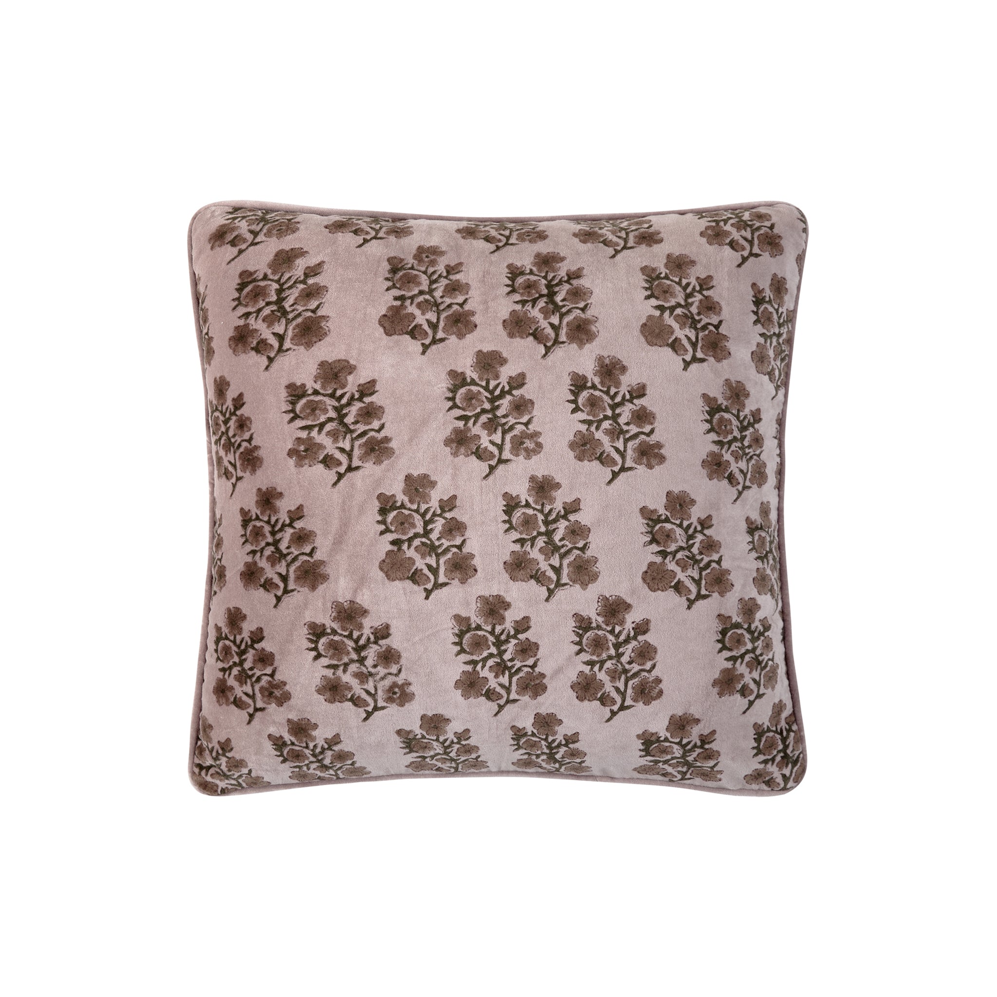 Kalyra Block Print Pillow - Wisteria