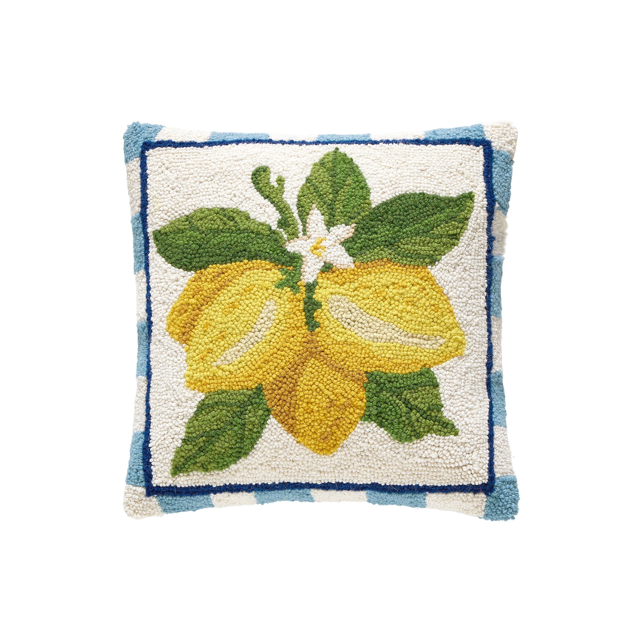 Citronelle Hooked Pillow - Wisteria