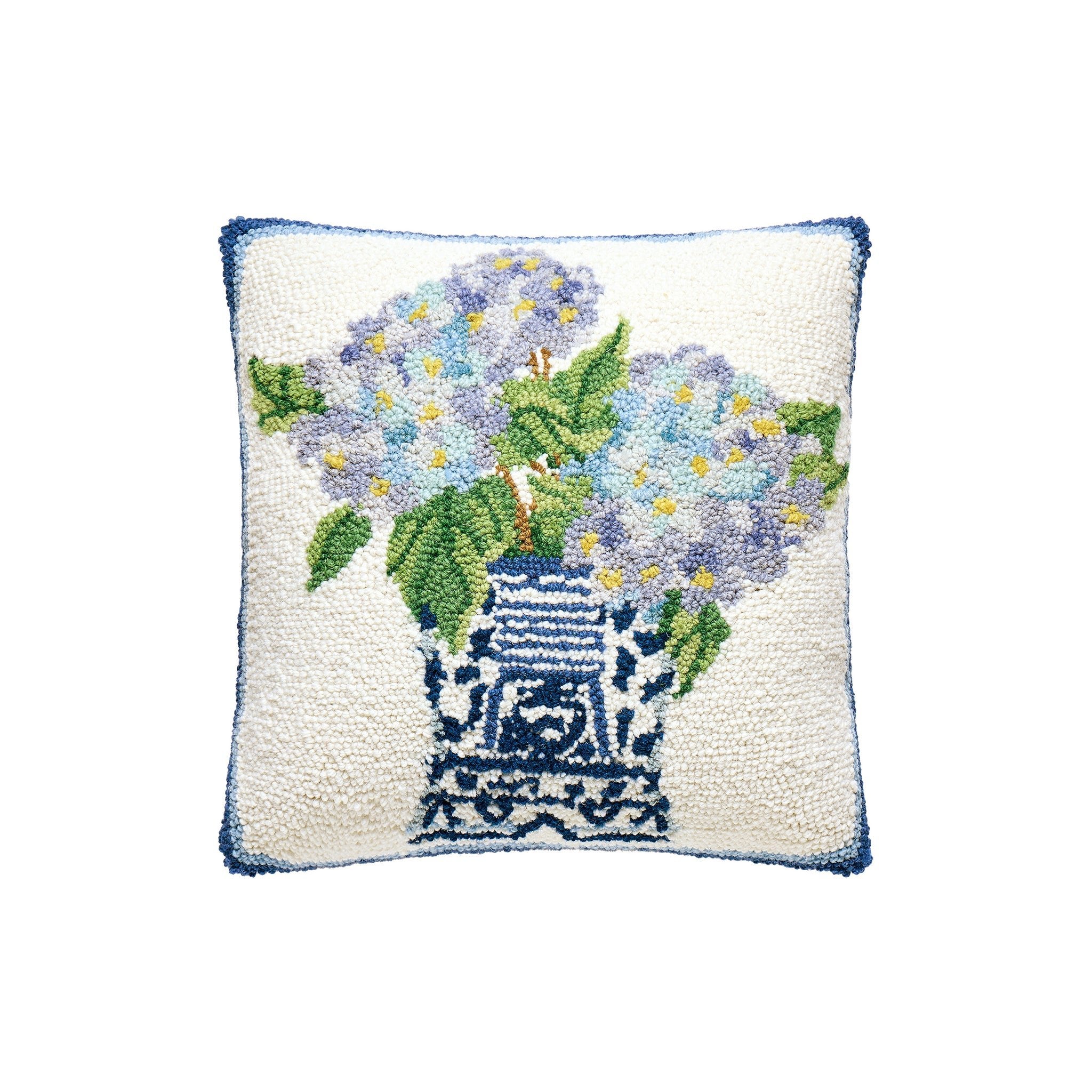 Belloria Hooked Pillow - Wisteria