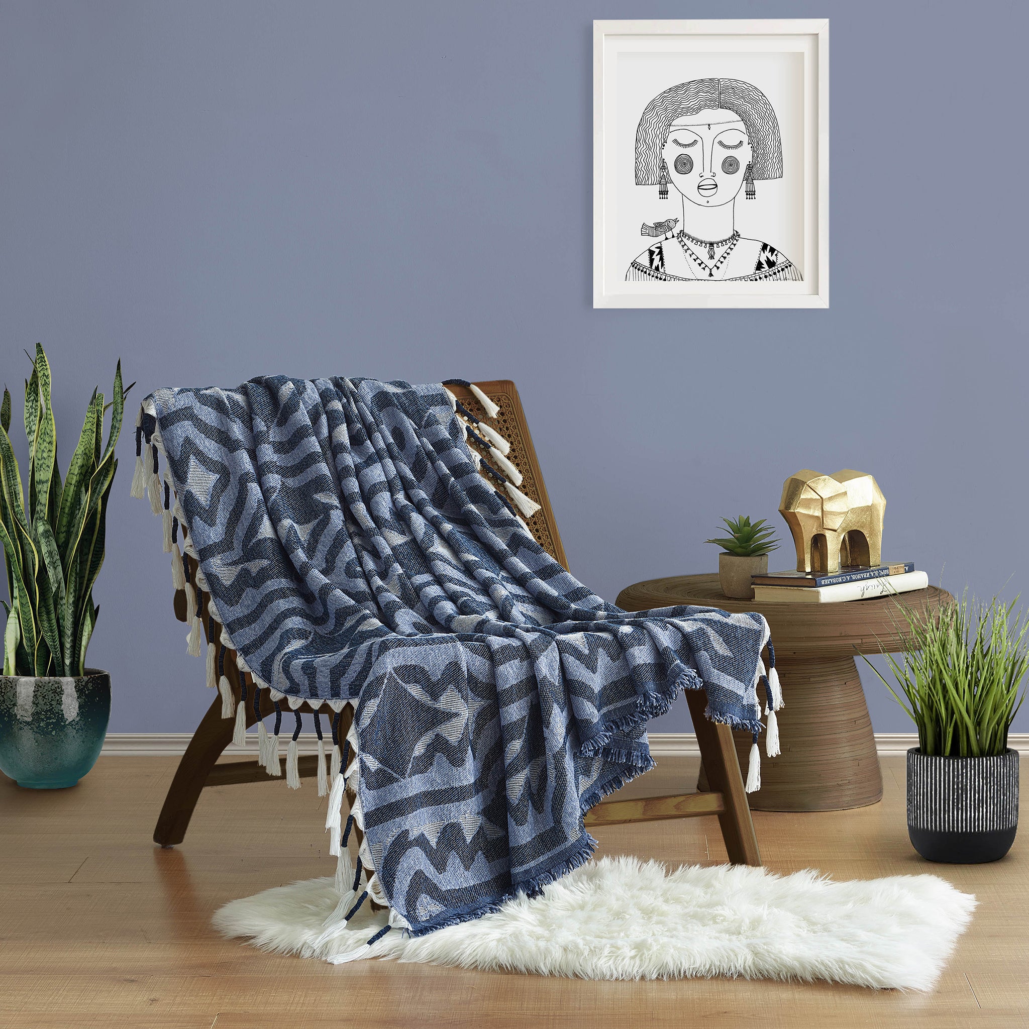 Navelle Woven Throw - Wisteria