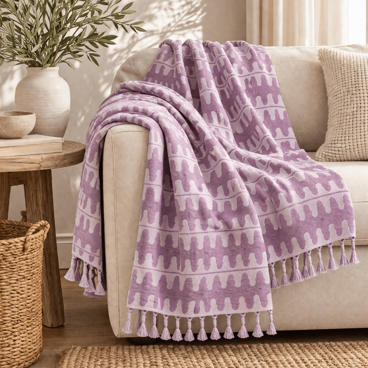 Rosellea Woven Throw - Wisteria
