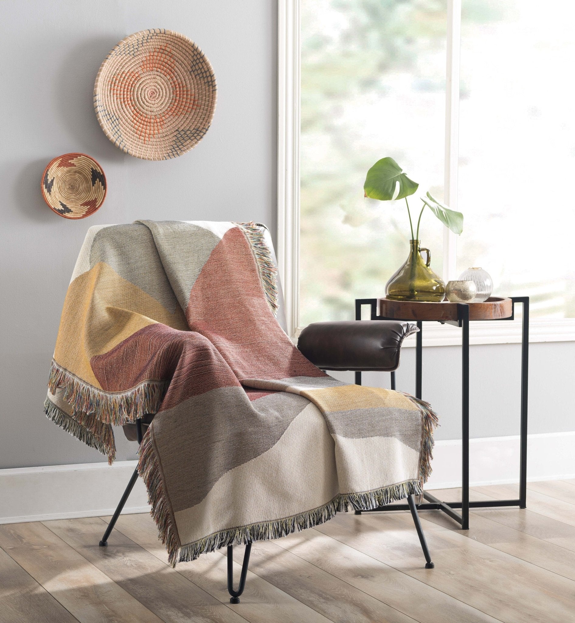 Aurevale Woven Landscape Throw - Wisteria