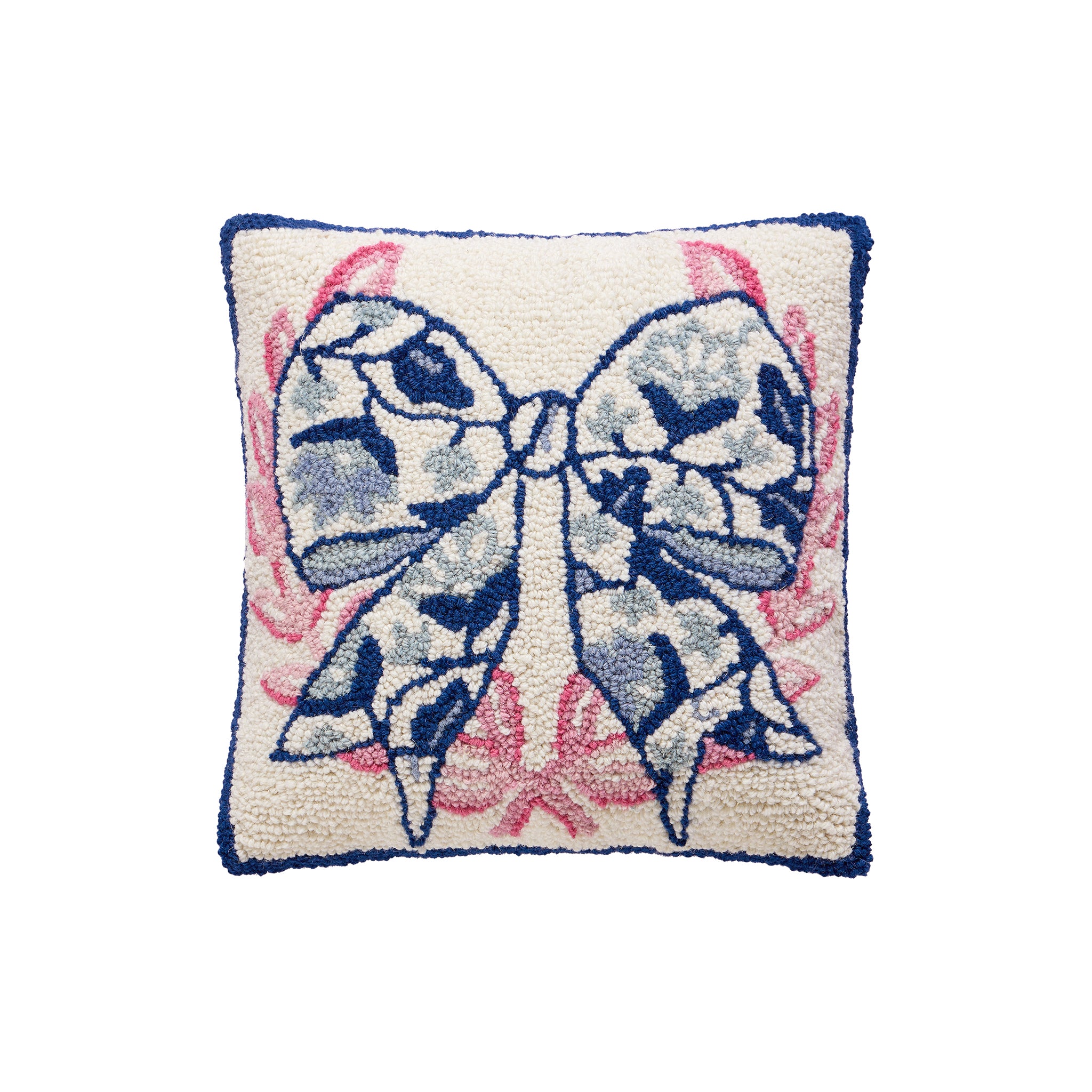 Avelisse Butterfly Hooked Pillow - Wisteria
