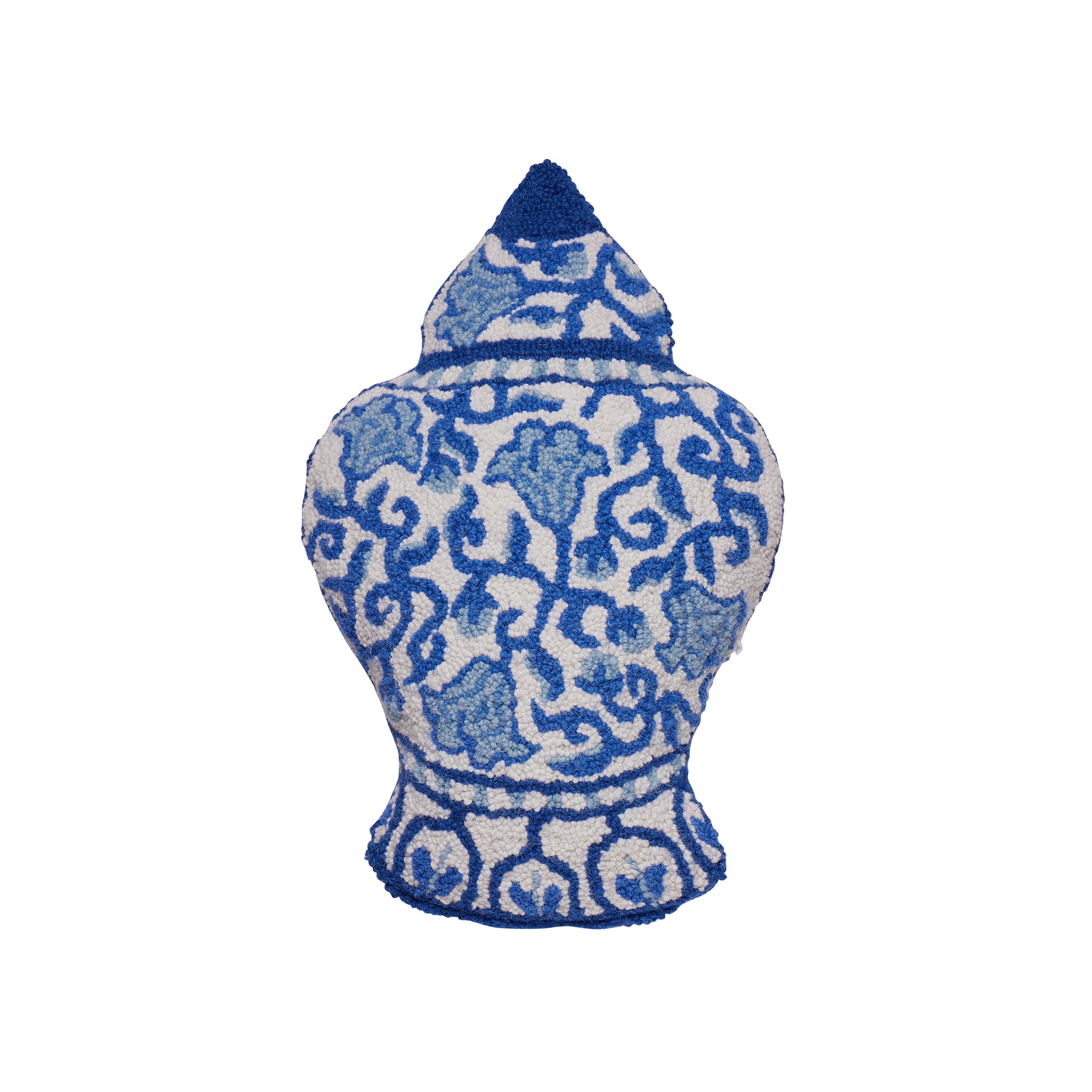 Izmir Cobalt Hooked Pillow - Wisteria