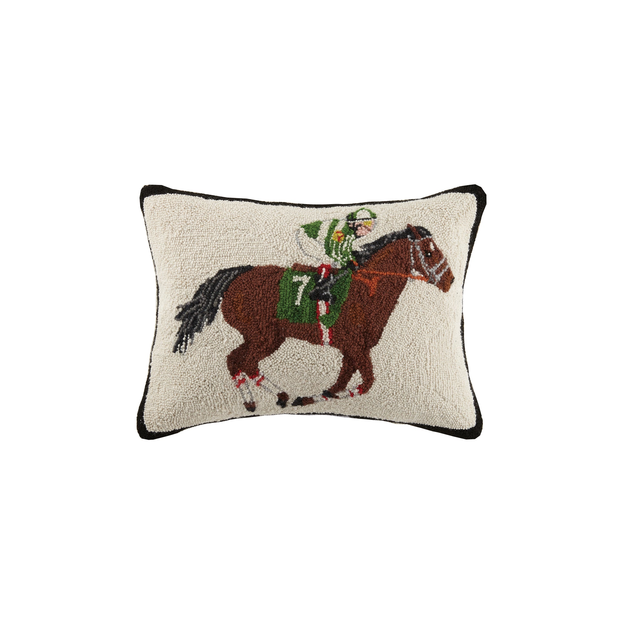 Ascari Derby Hooked Pillow - Wisteria