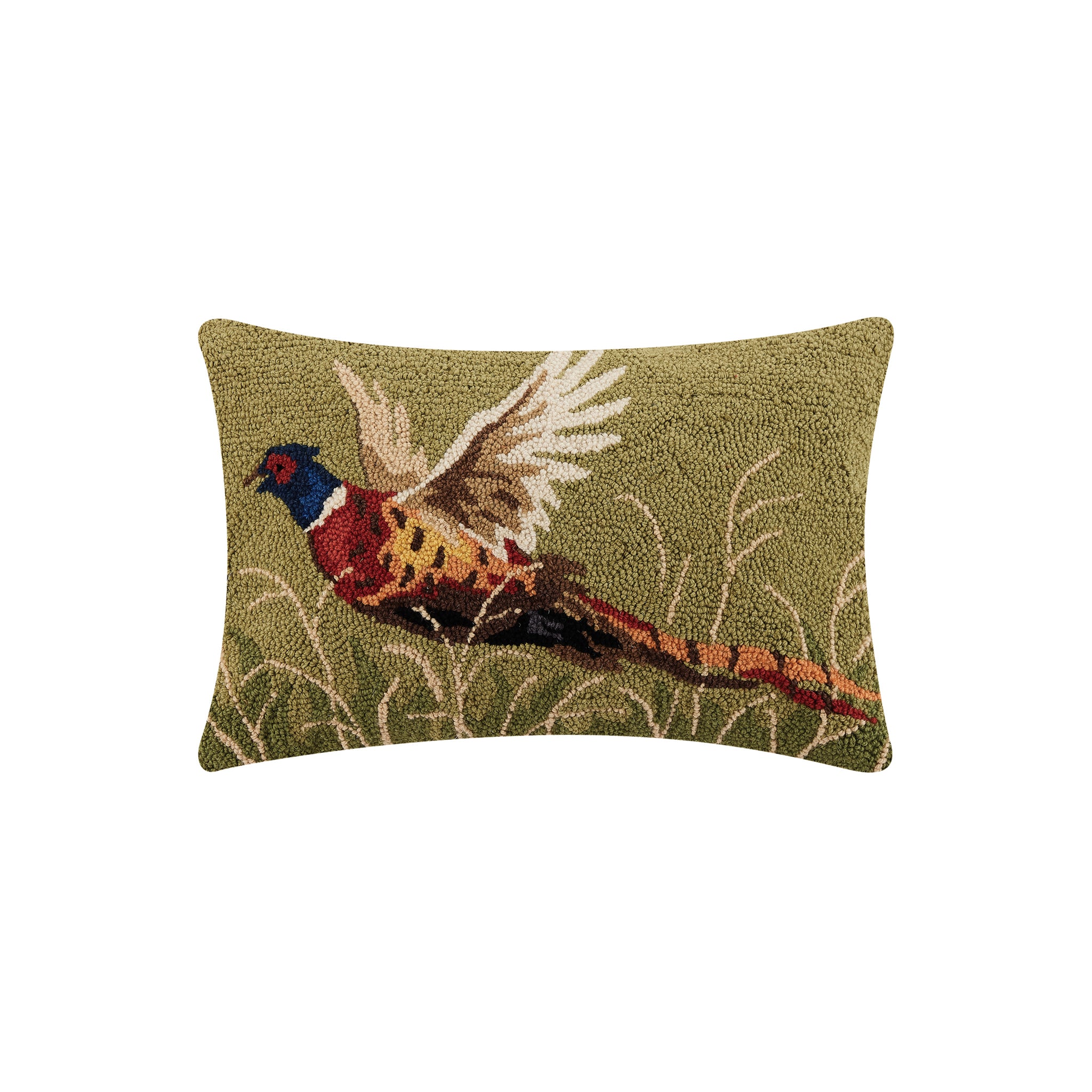 Ashbourne Pheasant Hooked Pillow - Wisteria
