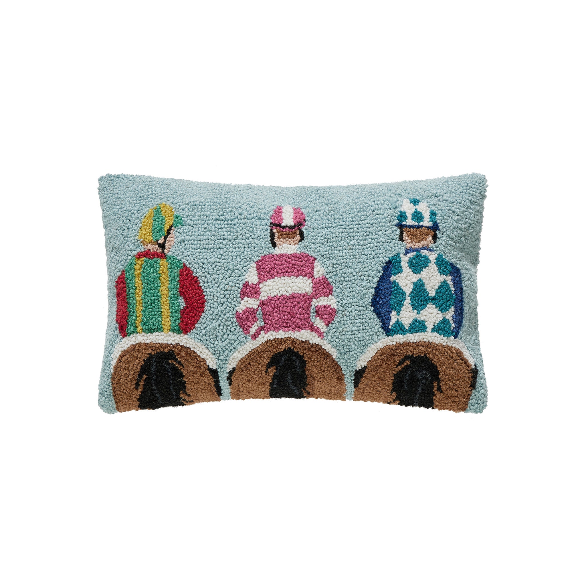 Saratelle Silks Hooked Pillow - Wisteria