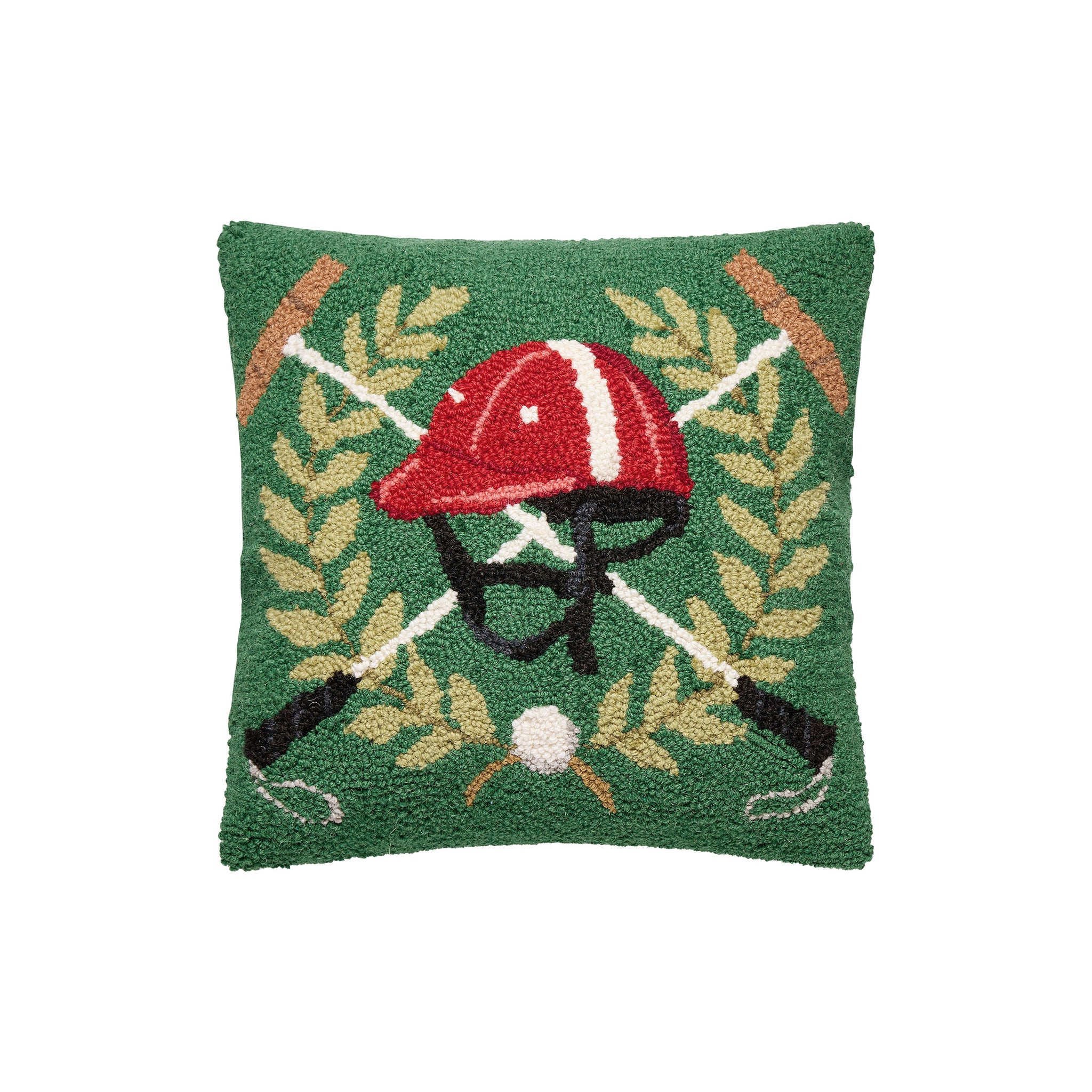 Haverleigh Polo Hooked Pillow - Wisteria