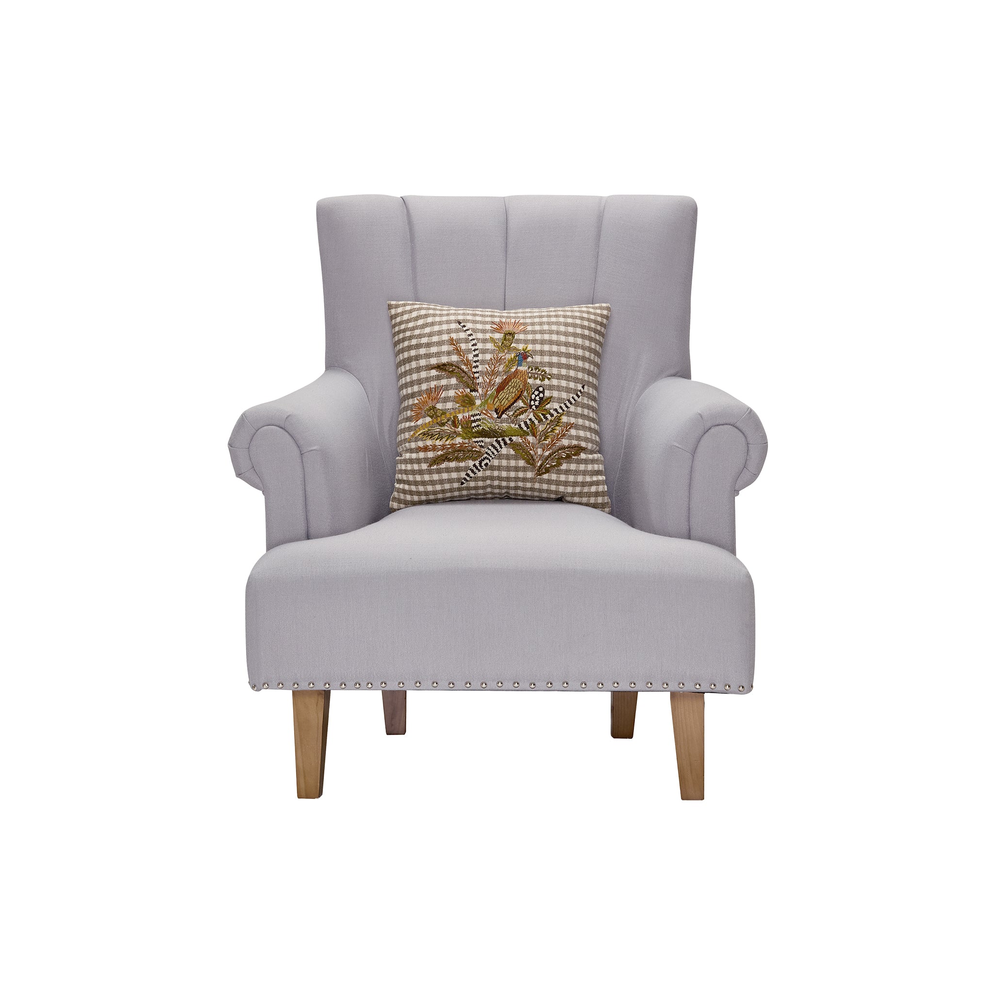 Fieldmere Embroidered Pheasant Pillow