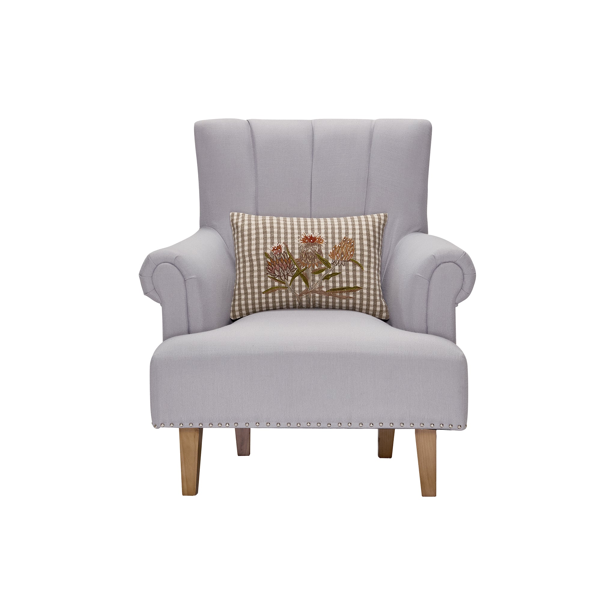 Thistlebrook Embroidered Floral Pillow