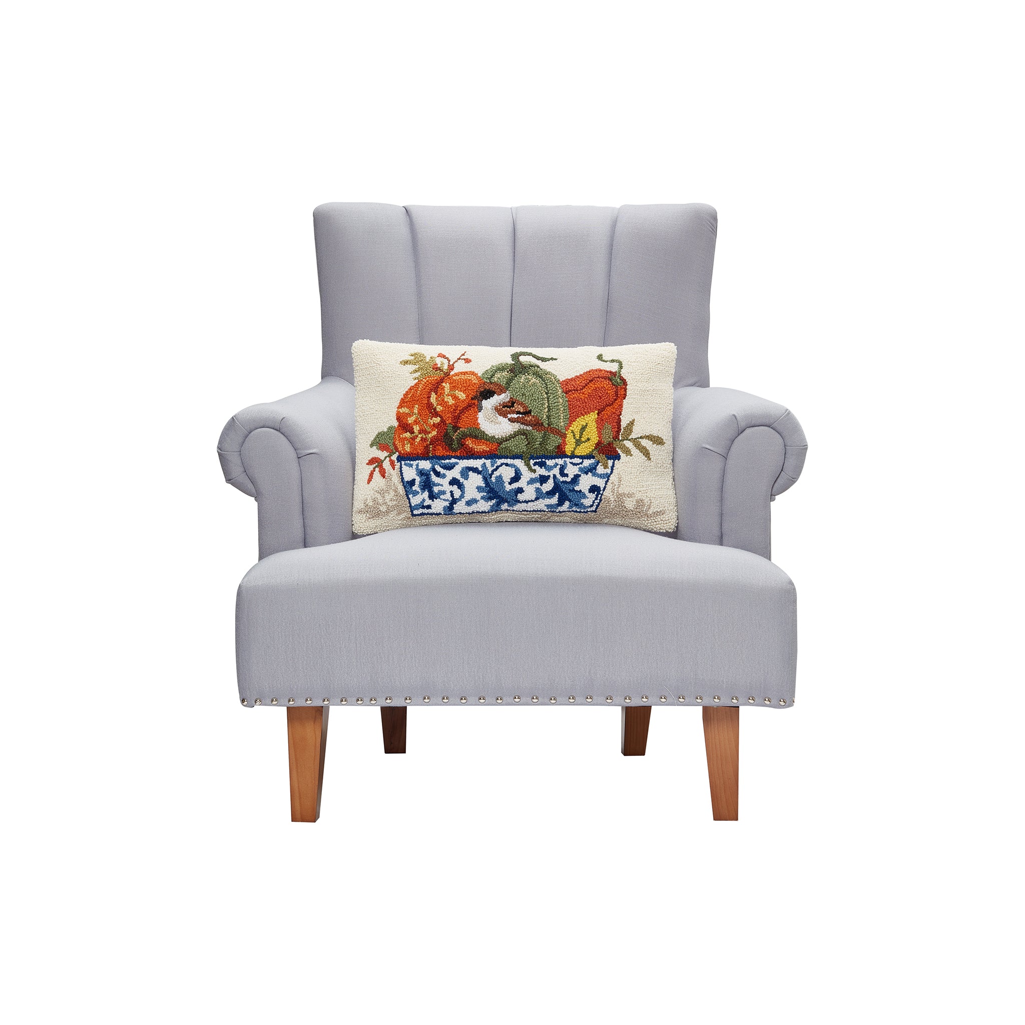 Brambleton Chinoiserie Pumpkin Pillow