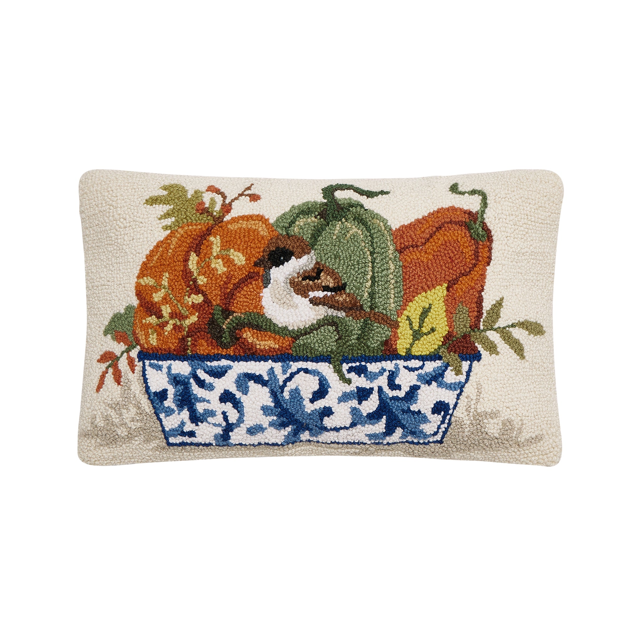 Brambleton Chinoiserie Pumpkin Pillow