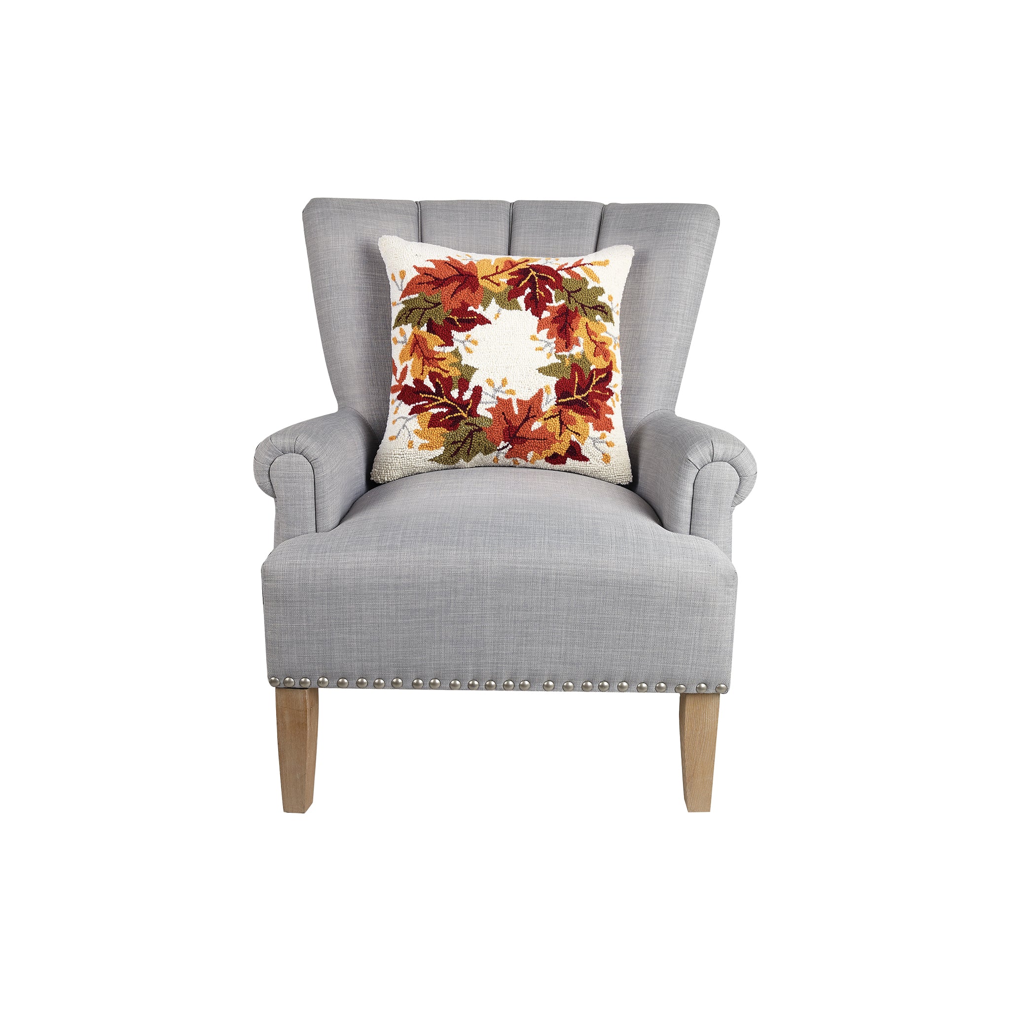 Maplehurst Wool Wreath Pillow