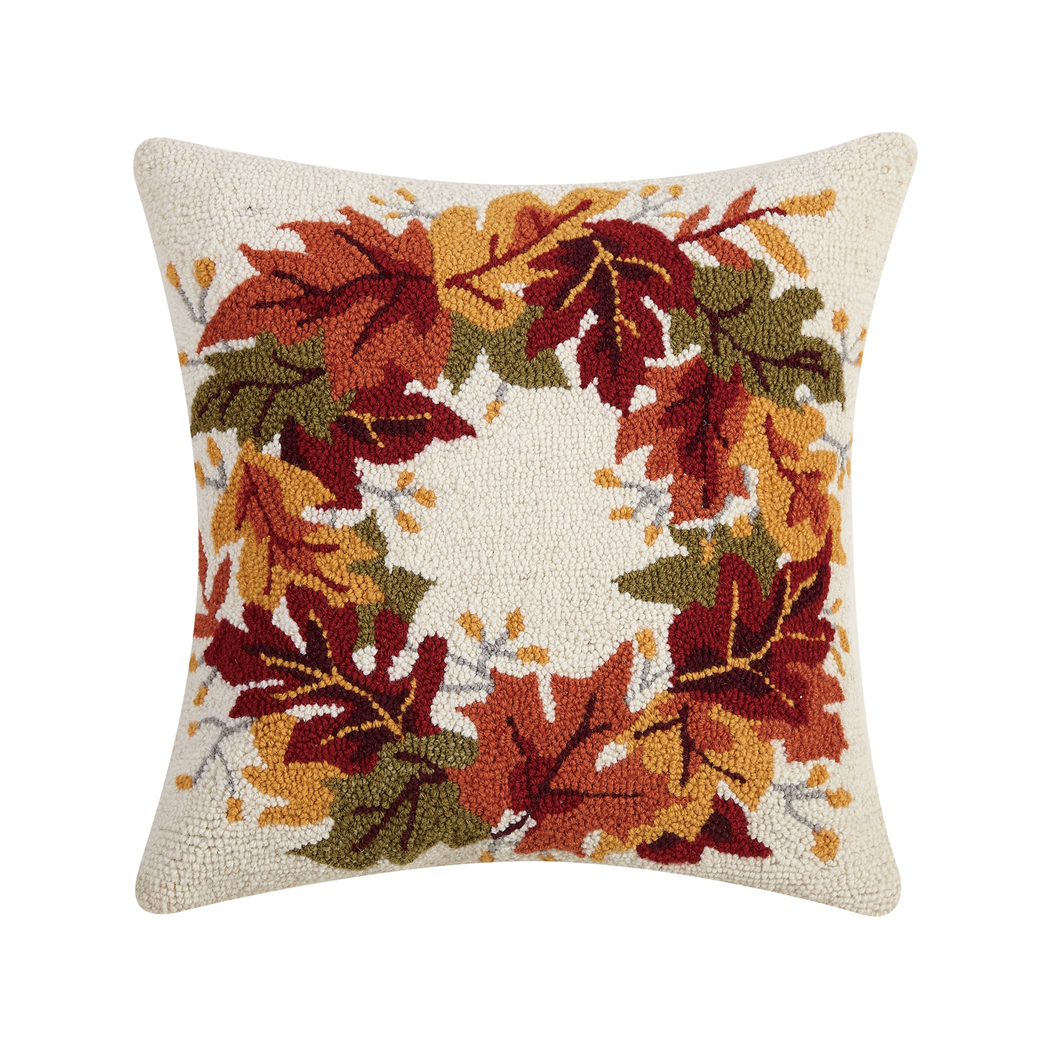 Maplehurst Wool Wreath Pillow