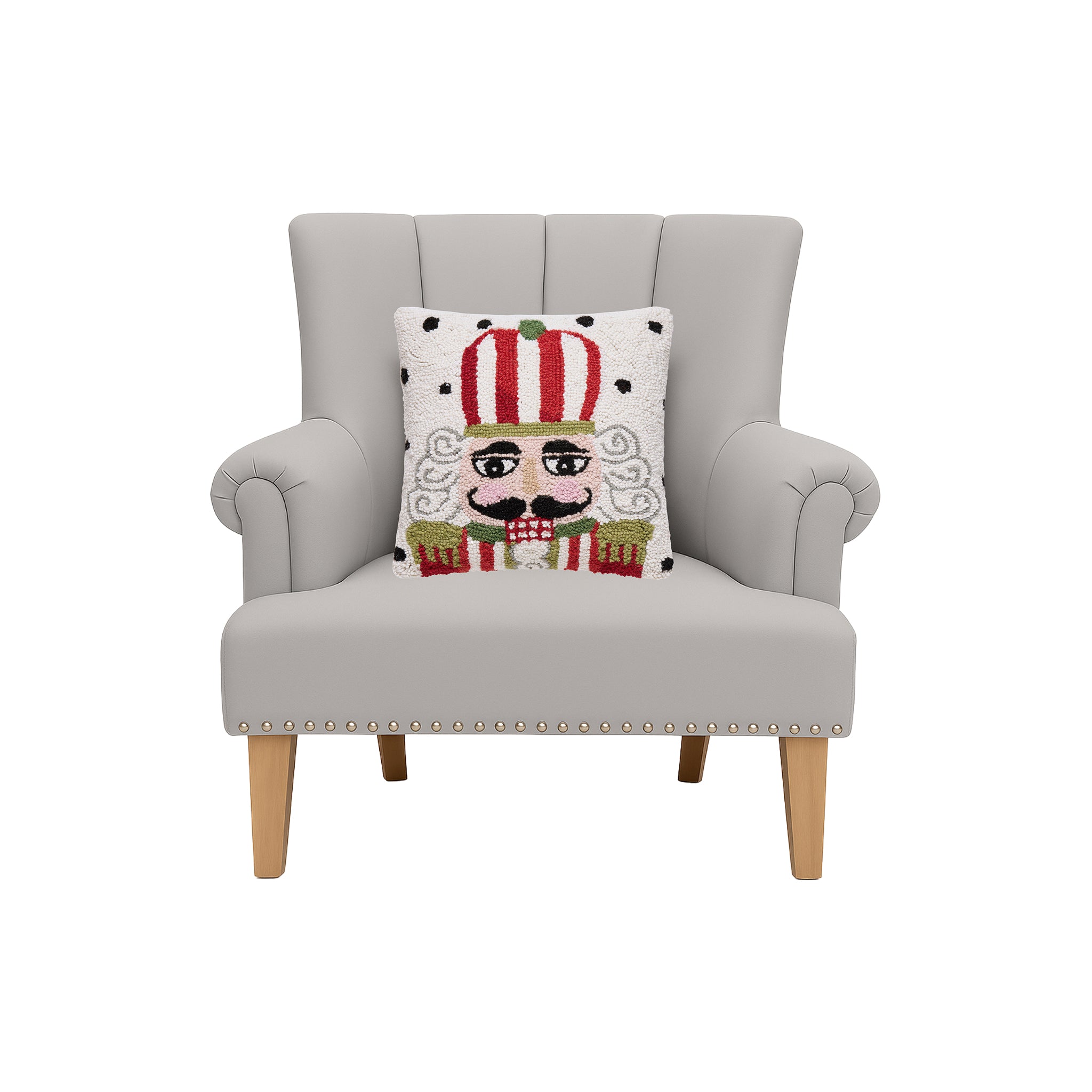Clausen Nutcracker Hook Pillow - Wisteria